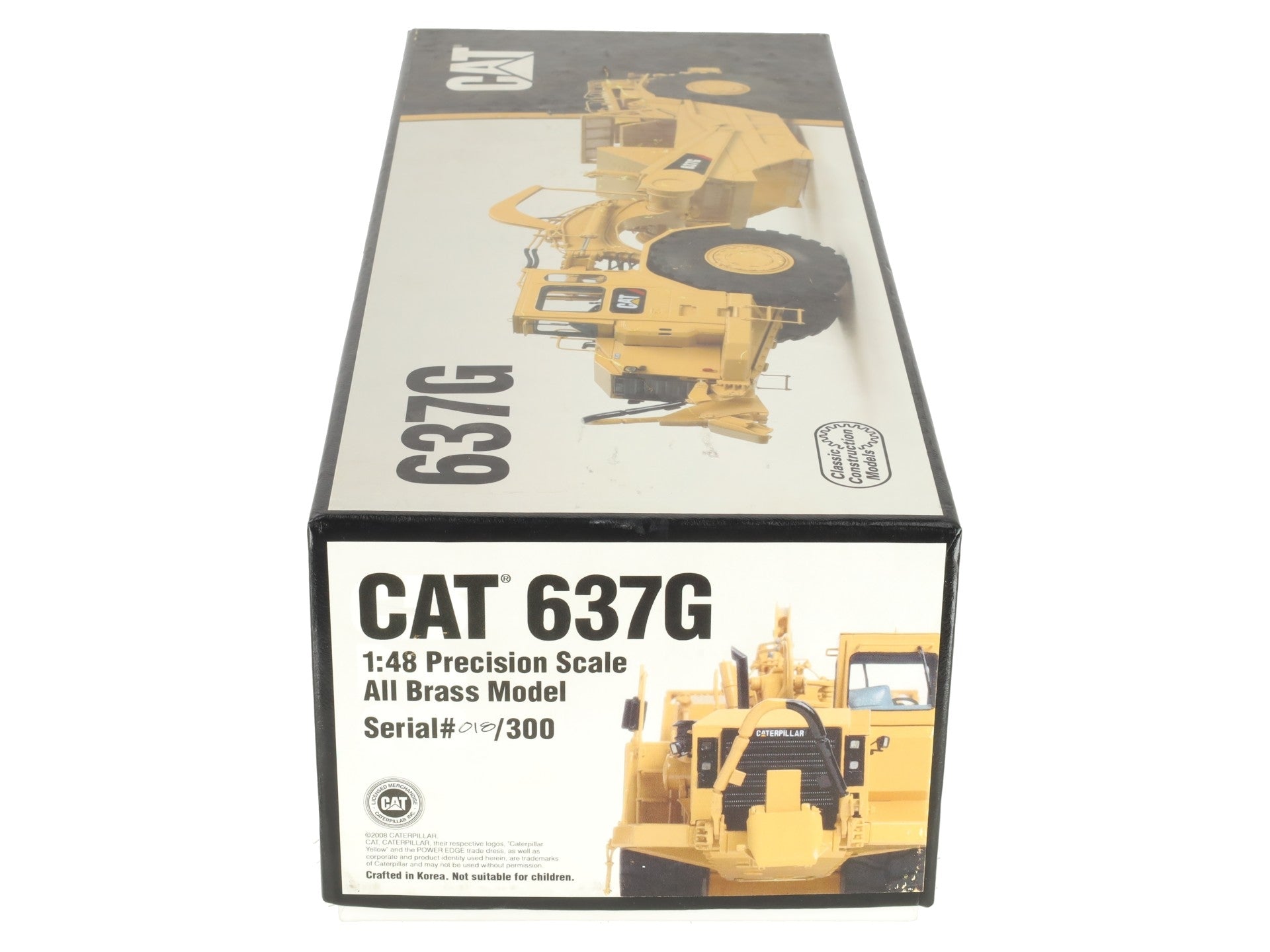 CCM 637G 1:48 Scale Diecast Brass CAT Push-Pull Scraper LN/Box