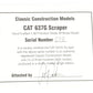 CCM 637G 1:48 Scale Diecast Brass CAT Push-Pull Scraper LN/Box