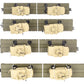 MTH 20-92274 O U.S. Army 4-Car 60' Flat Car Set w/(2) Humvee Vehicles VG/Box