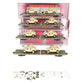 MTH 20-92274 O U.S. Army 4-Car 60' Flat Car Set w/(2) Humvee Vehicles VG/Box