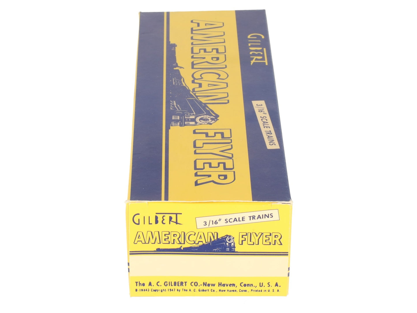 American Flyer 24574 Vintage S USAF Blue Yellow Rocket Fuel Transport Car VG/Box