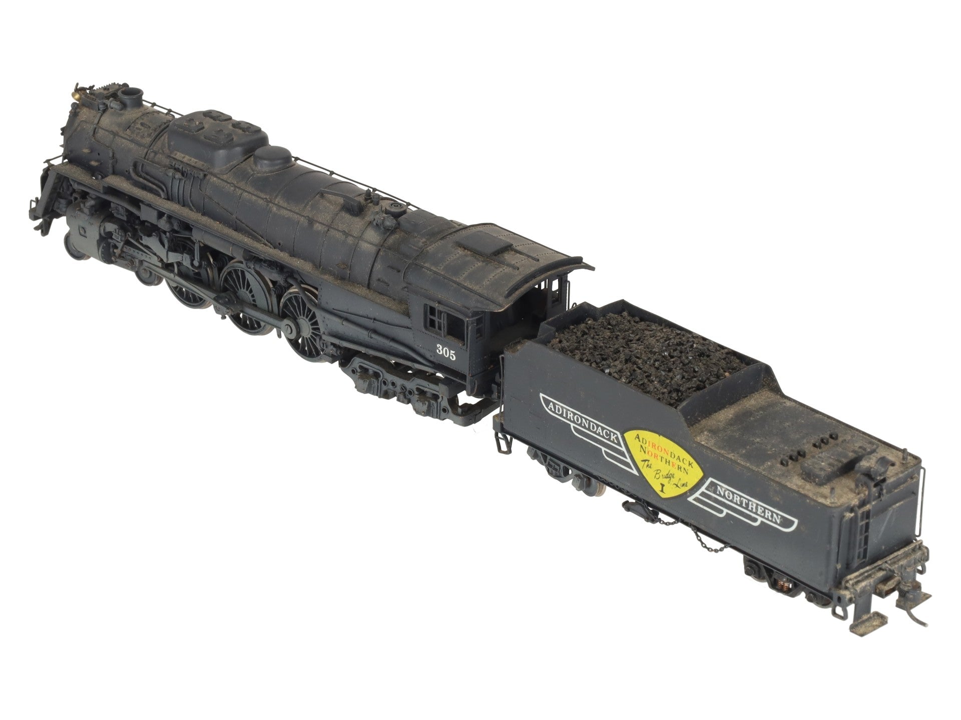 Gem Olympia HO BRASS 4-6-4 Steam Locomotive & Tender #305- Painted