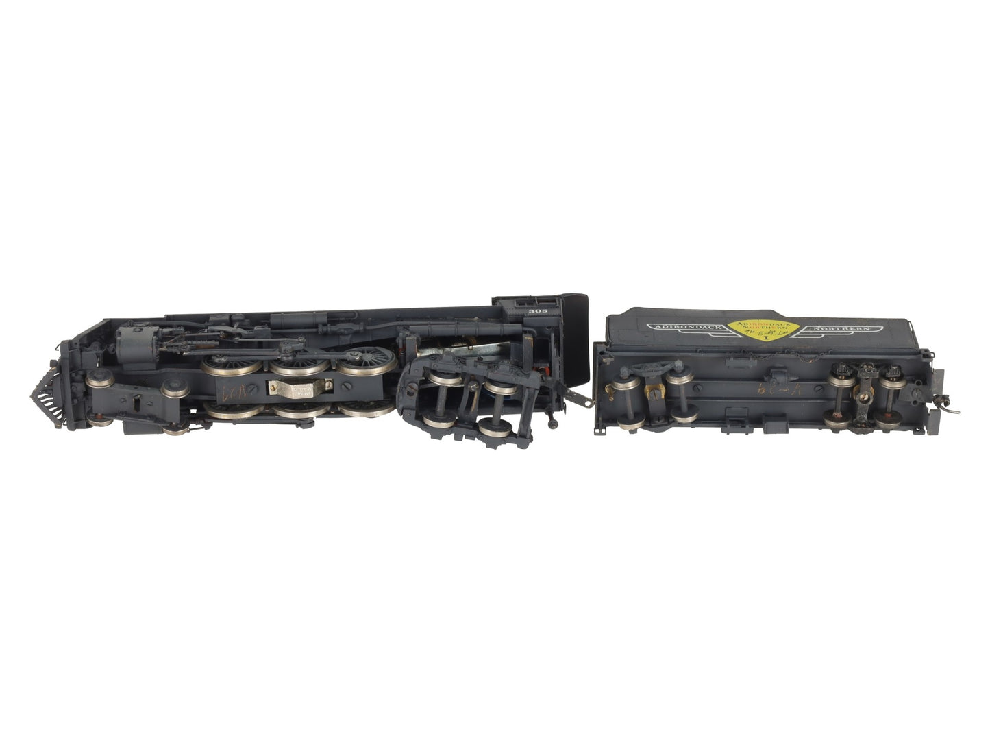 Gem Olympia HO BRASS 4-6-4 Steam Locomotive & Tender #305- Painted