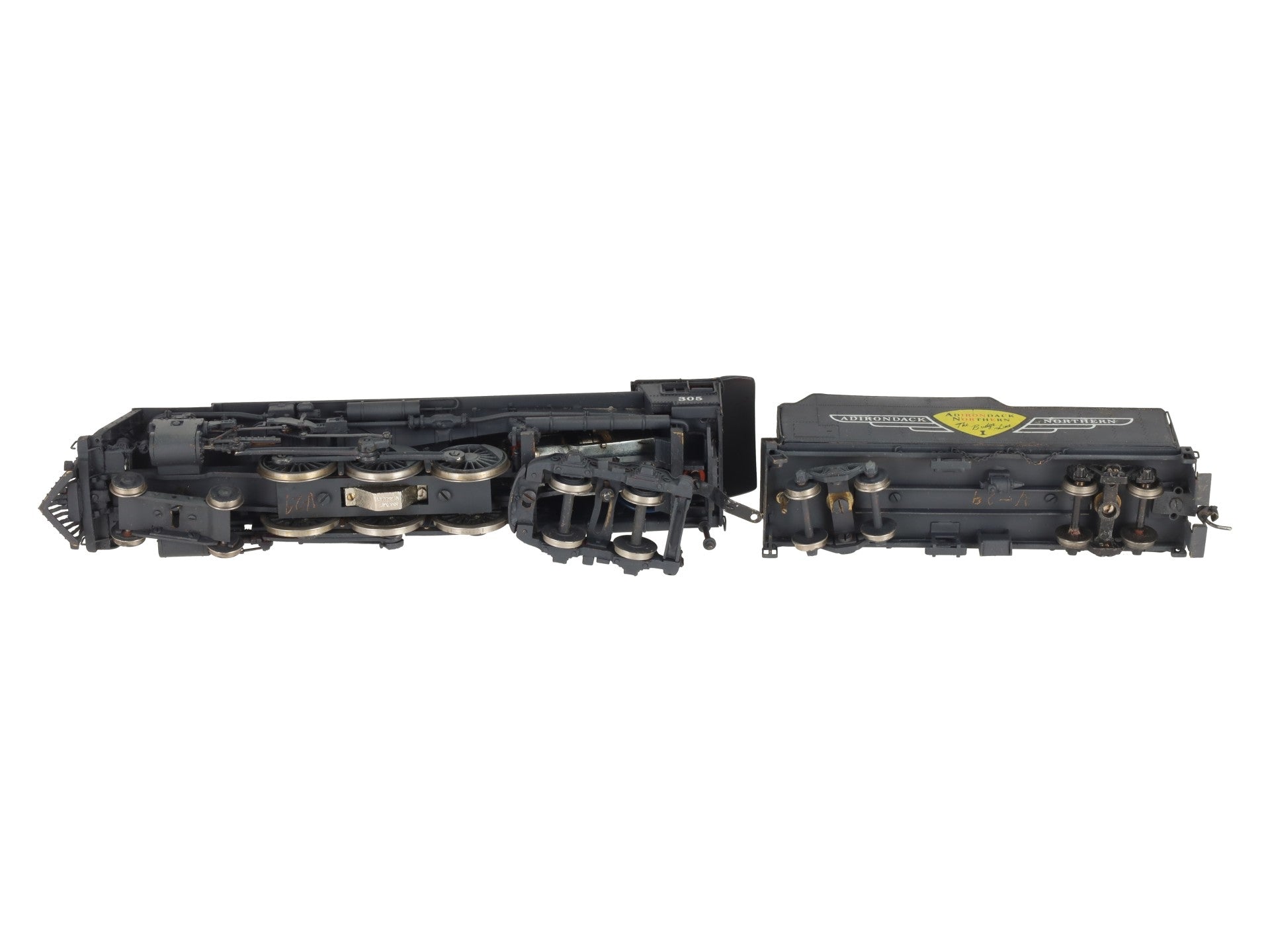 Gem Olympia HO BRASS 4-6-4 Steam Locomotive & Tender #305- Painted