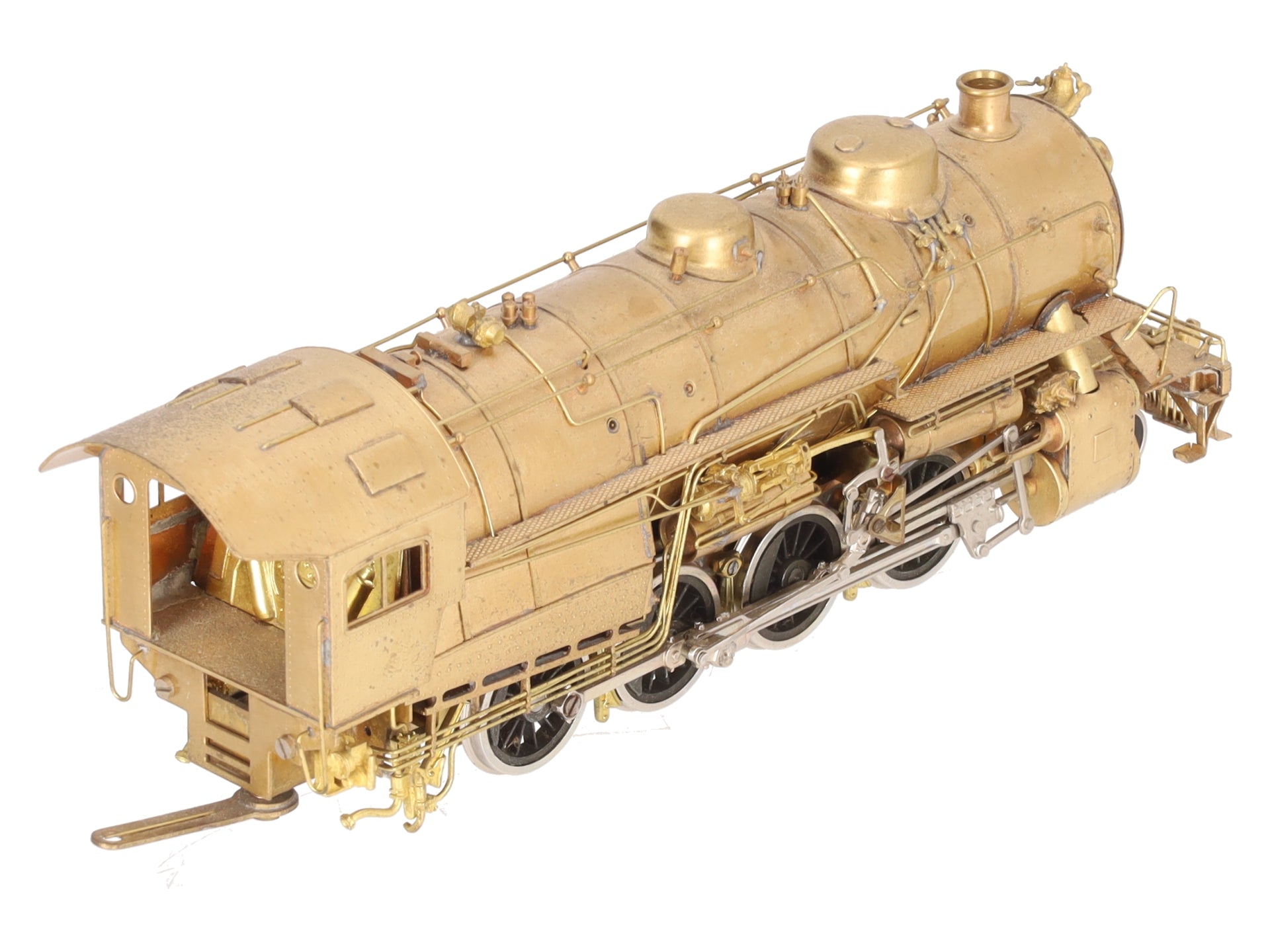 HO Scale BRASS 2-8-0 Steam Locomotive- Unpainted VG
