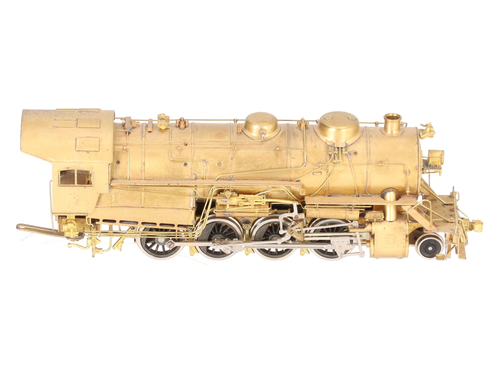 HO Scale BRASS 2-8-0 Steam Locomotive- Unpainted VG