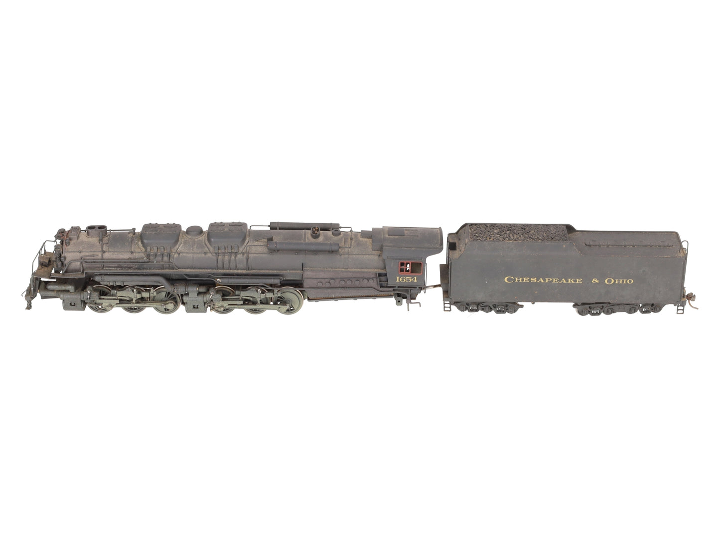 HO Scale BRASS 2-6-6-6 C&O Steam Locomotive w/ Tender- Painted