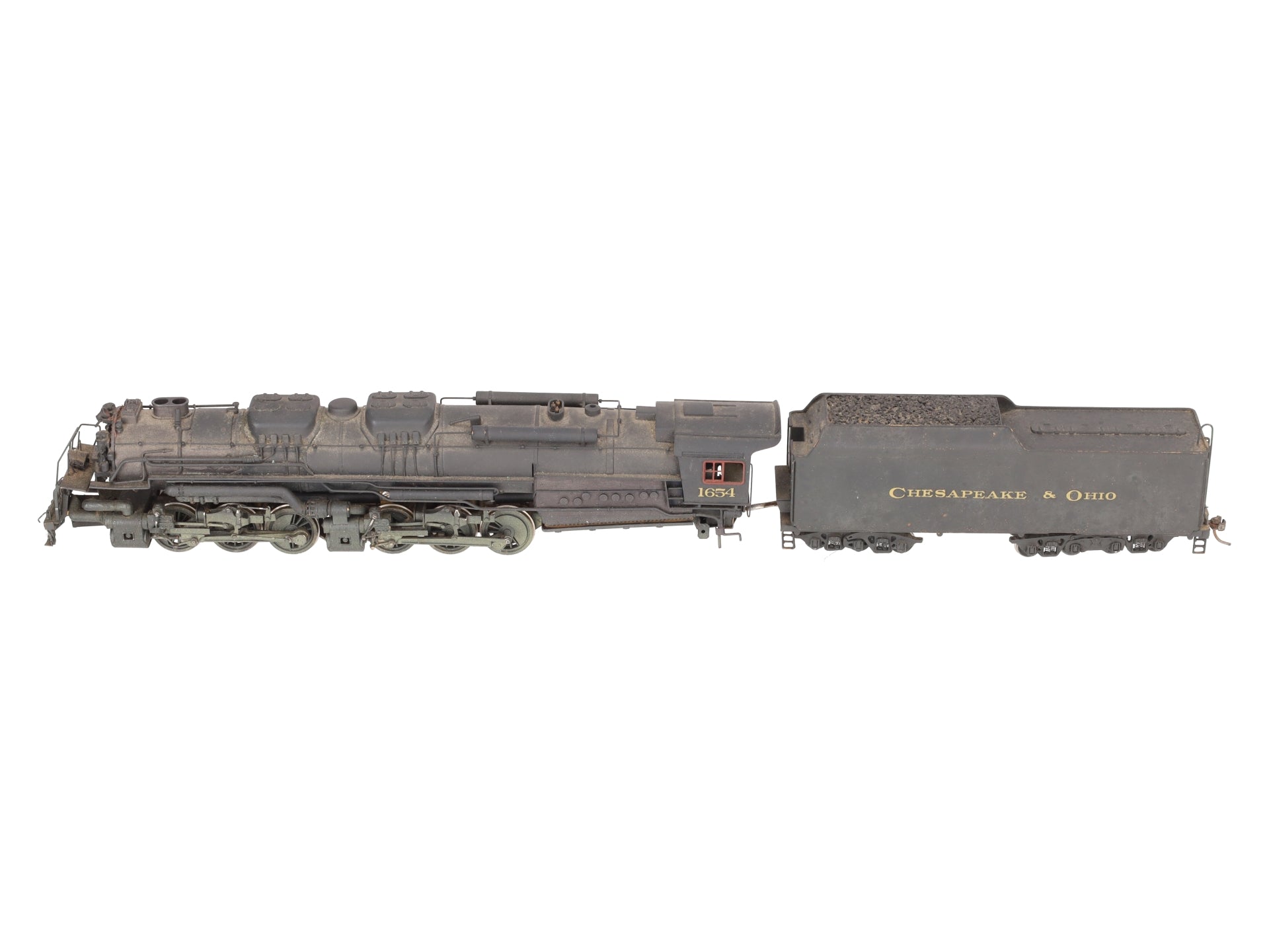 HO Scale BRASS 2-6-6-6 C&O Steam Locomotive w/ Tender- Painted
