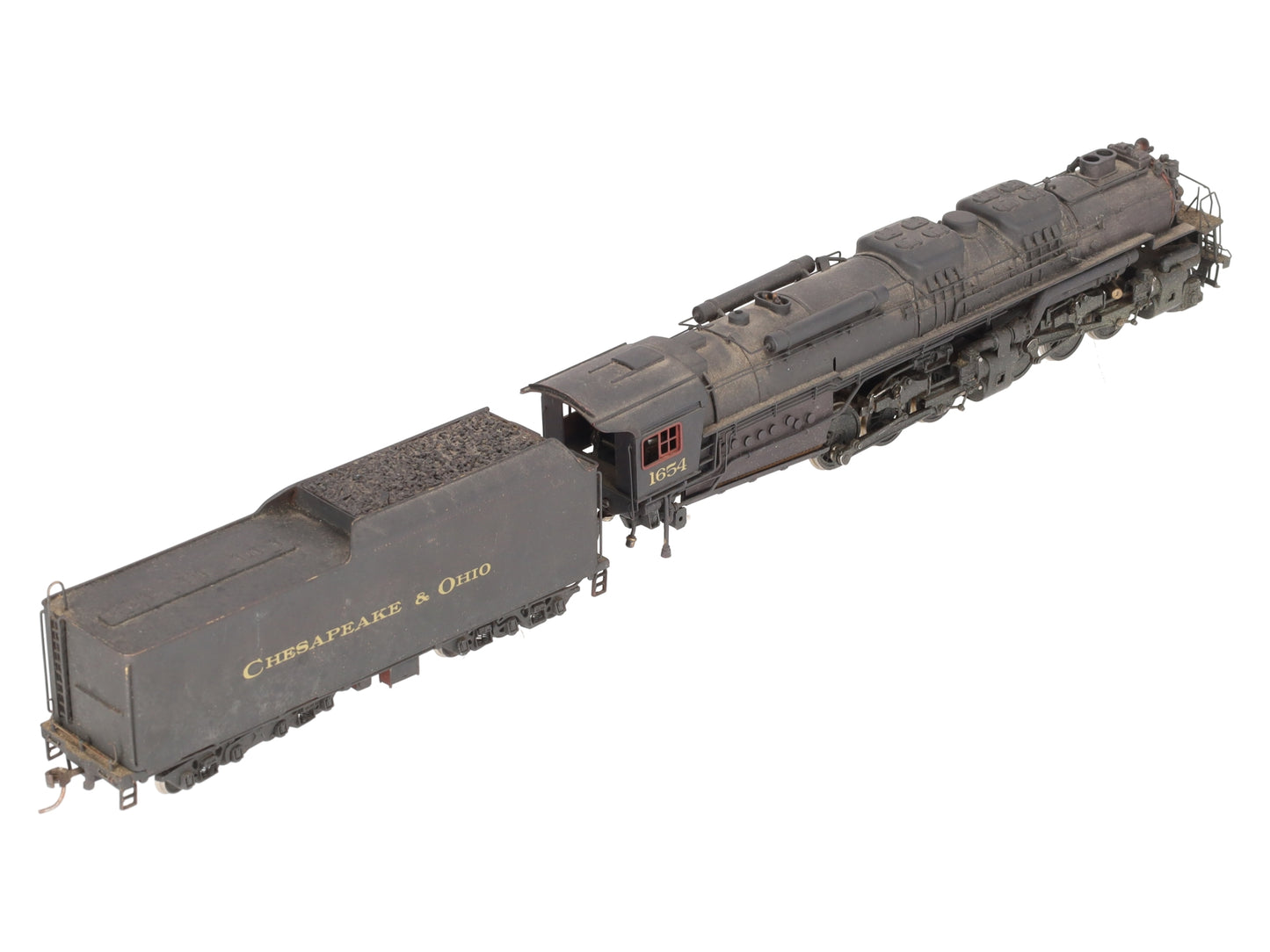 HO Scale BRASS 2-6-6-6 C&O Steam Locomotive w/ Tender- Painted