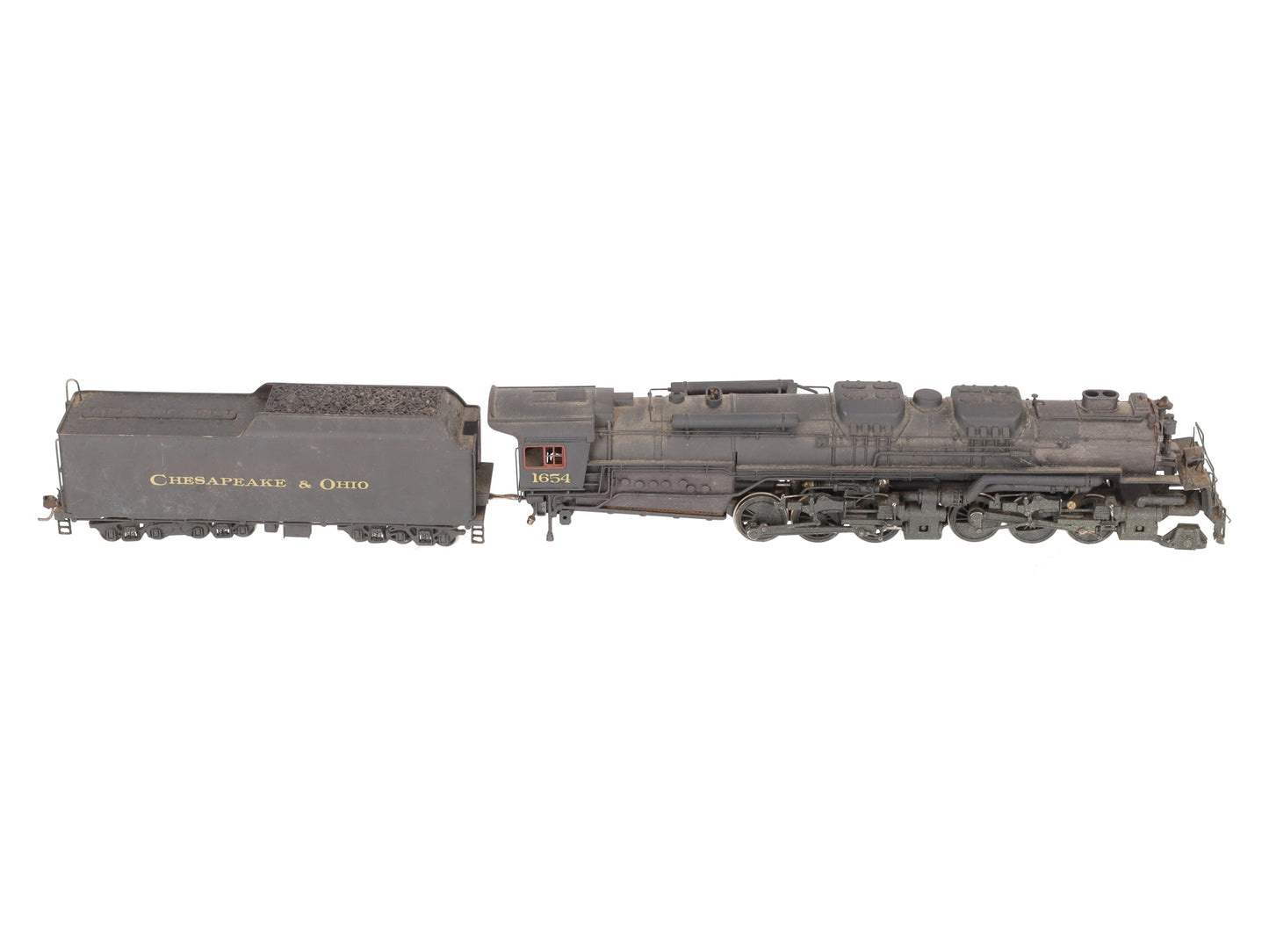 HO Scale BRASS 2-6-6-6 C&O Steam Locomotive w/ Tender- Painted