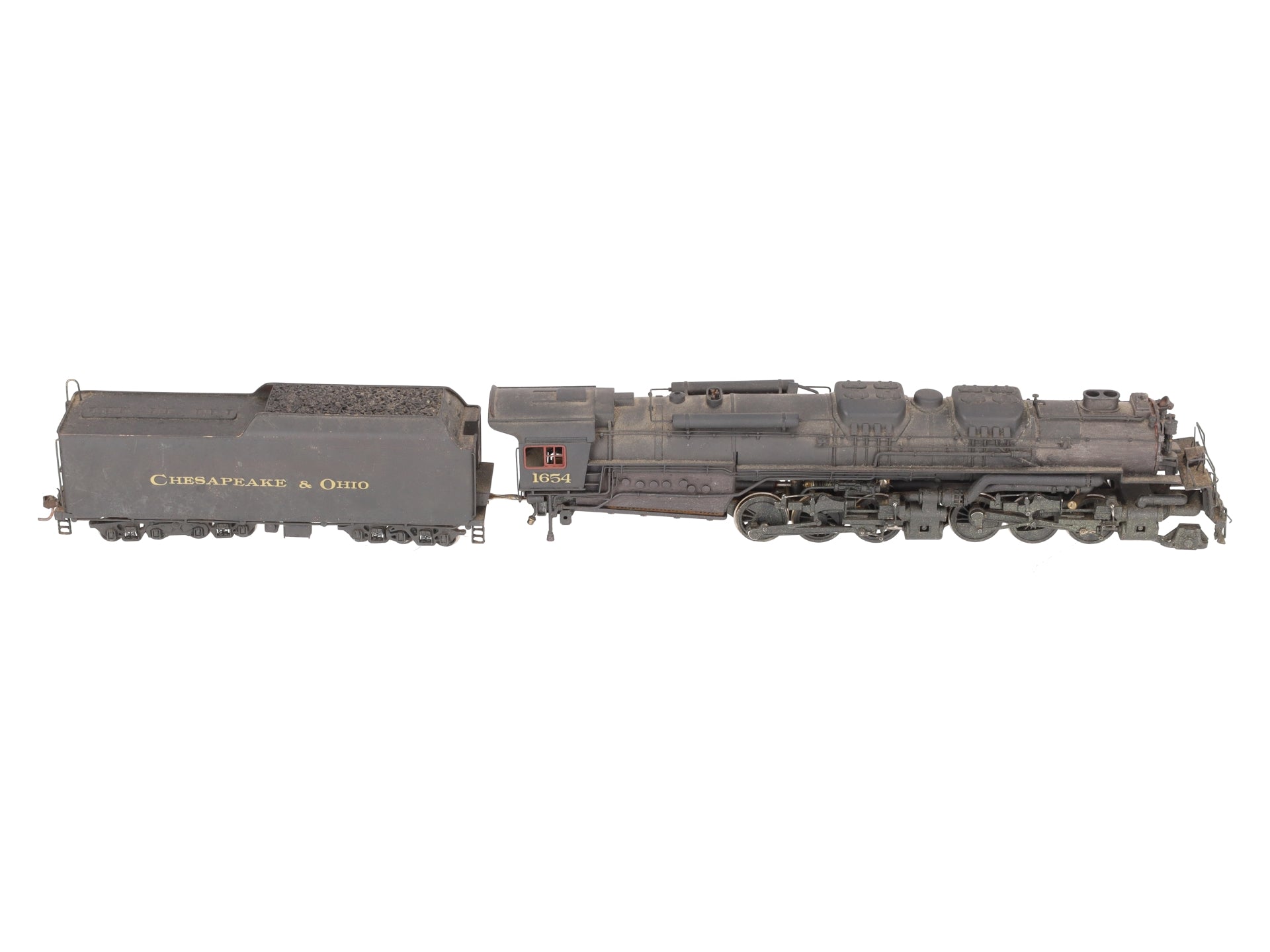 HO Scale BRASS 2-6-6-6 C&O Steam Locomotive w/ Tender- Painted