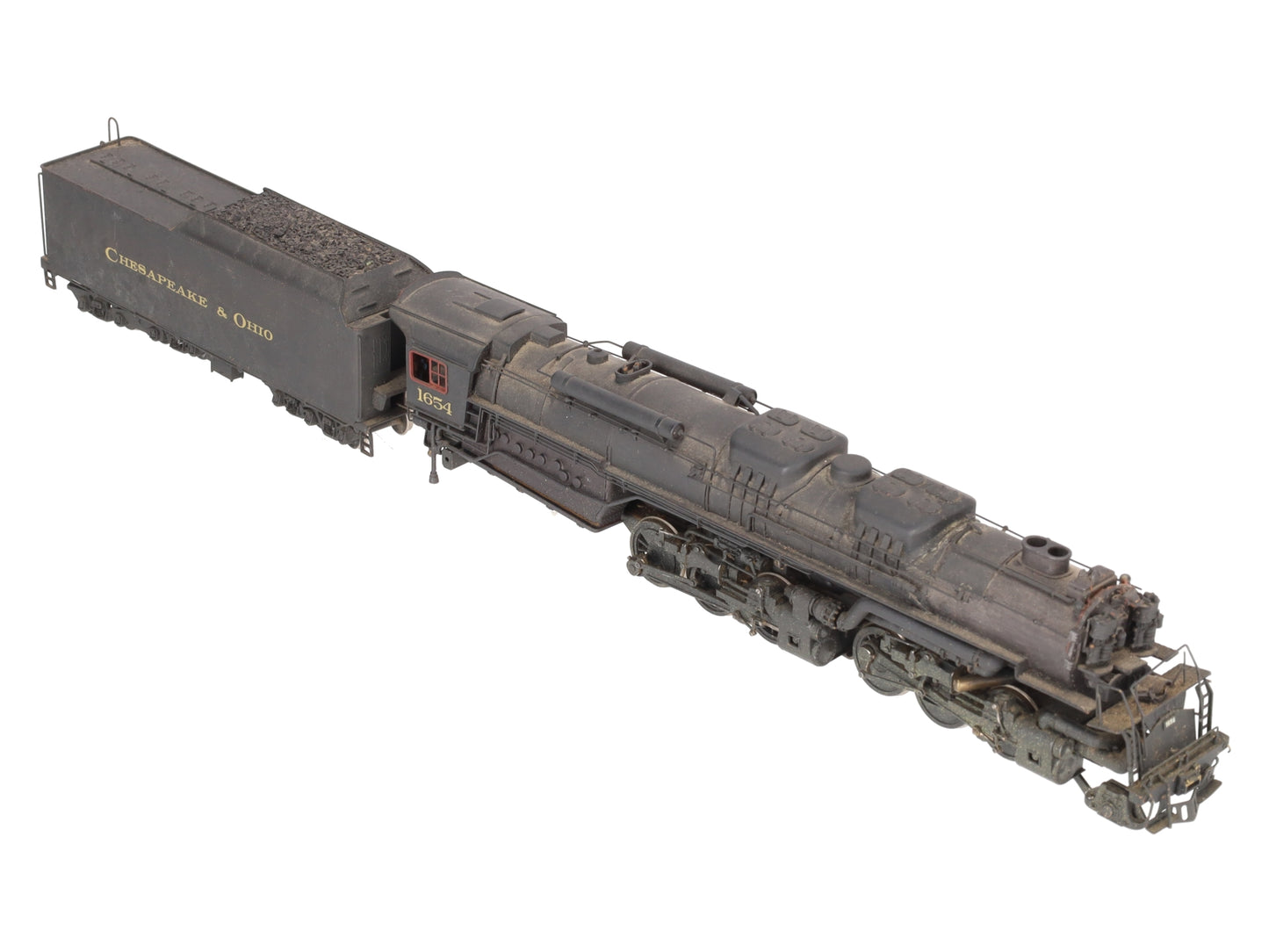 HO Scale BRASS 2-6-6-6 C&O Steam Locomotive w/ Tender- Painted