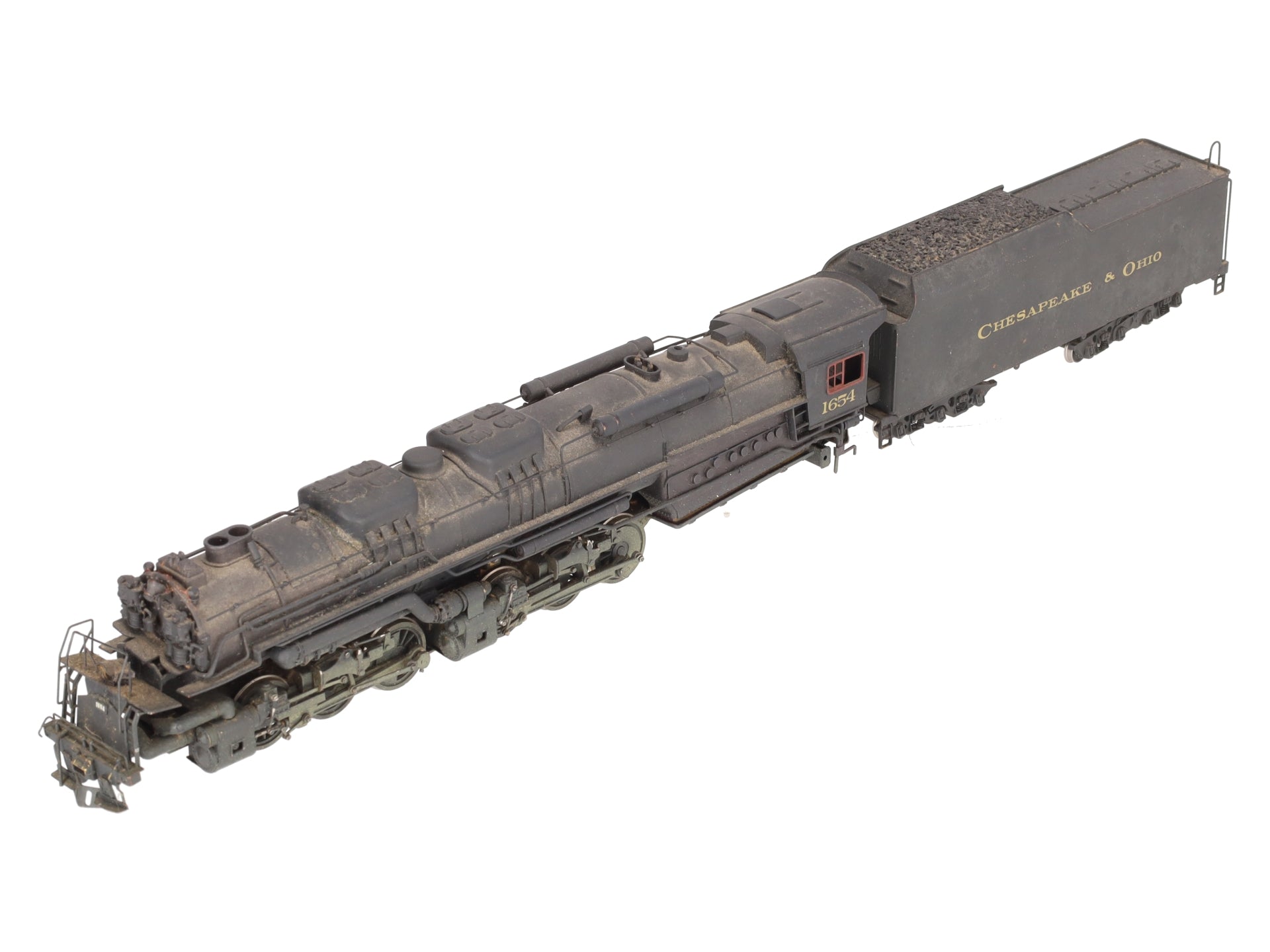 HO Scale BRASS 2-6-6-6 C&O Steam Locomotive w/ Tender- Painted