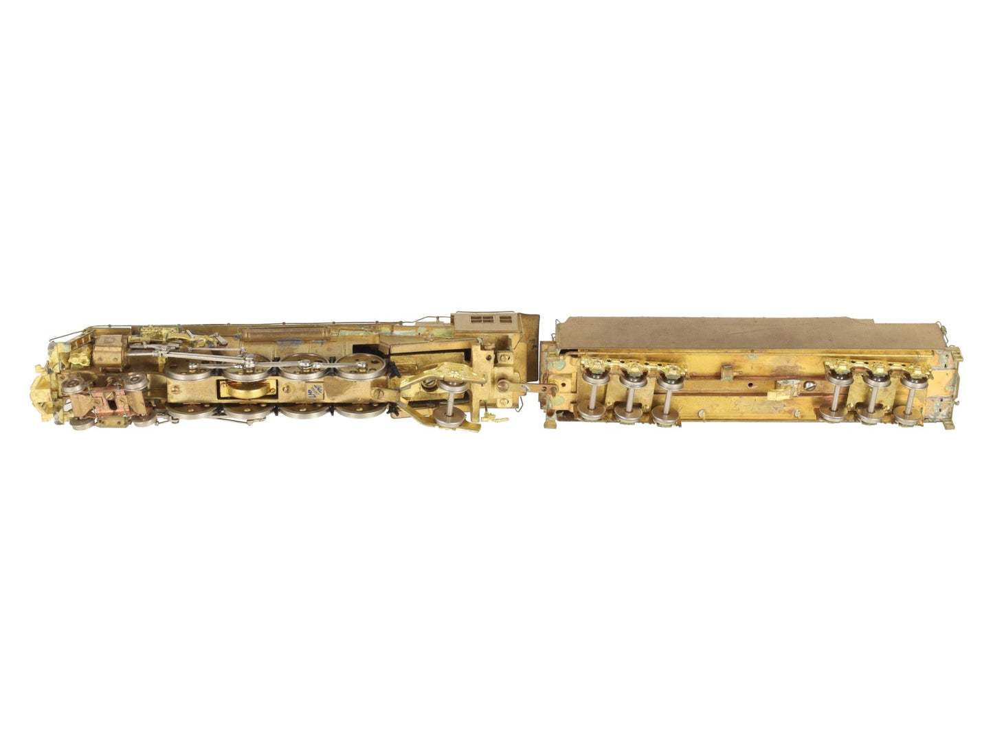 LMB HO BRASS NYC Mohawk 4-8-2 Steam Locomotive & Tender- Unpainted VG/Box