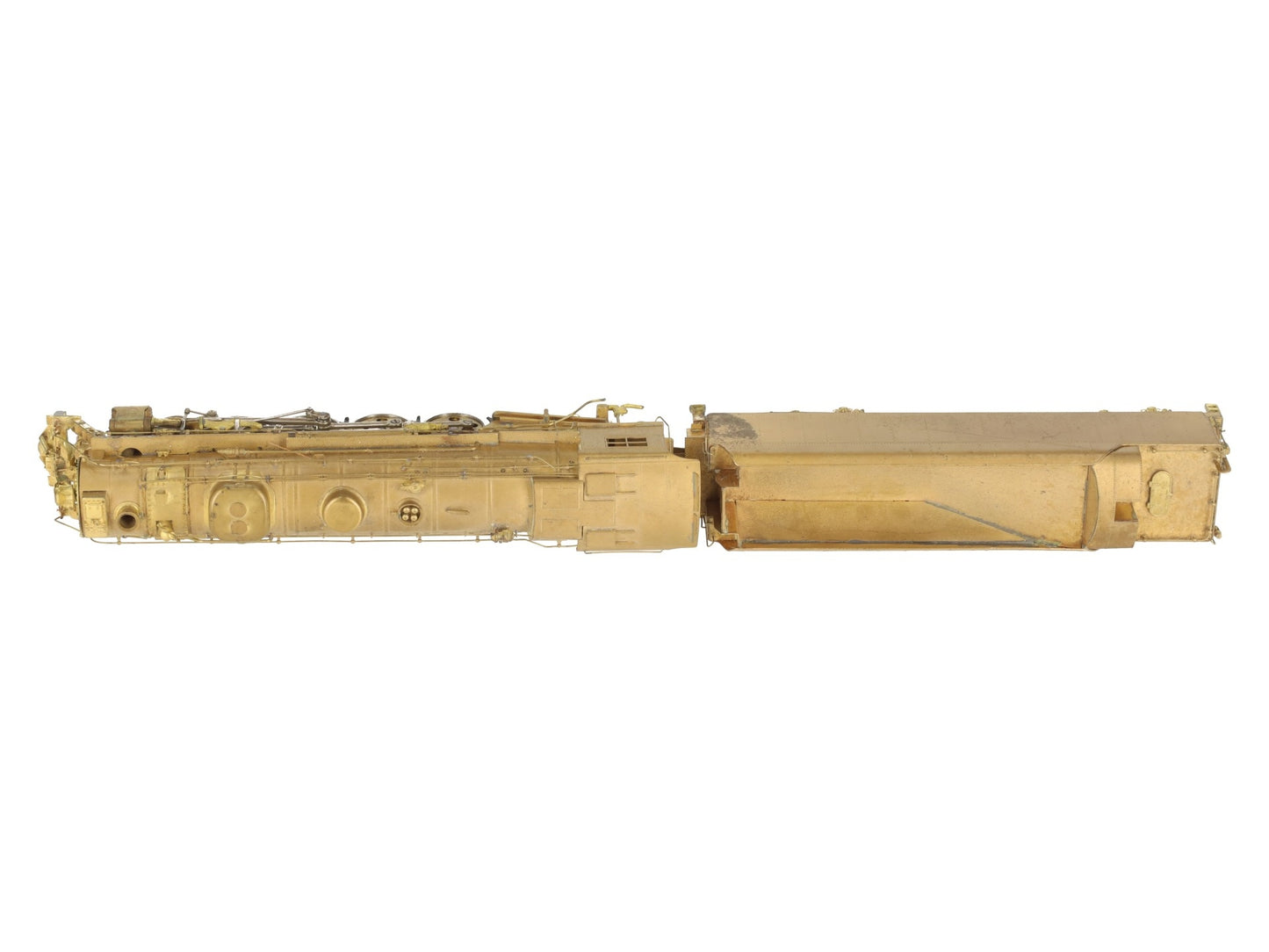 LMB HO BRASS NYC Mohawk 4-8-2 Steam Locomotive & Tender- Unpainted VG/Box