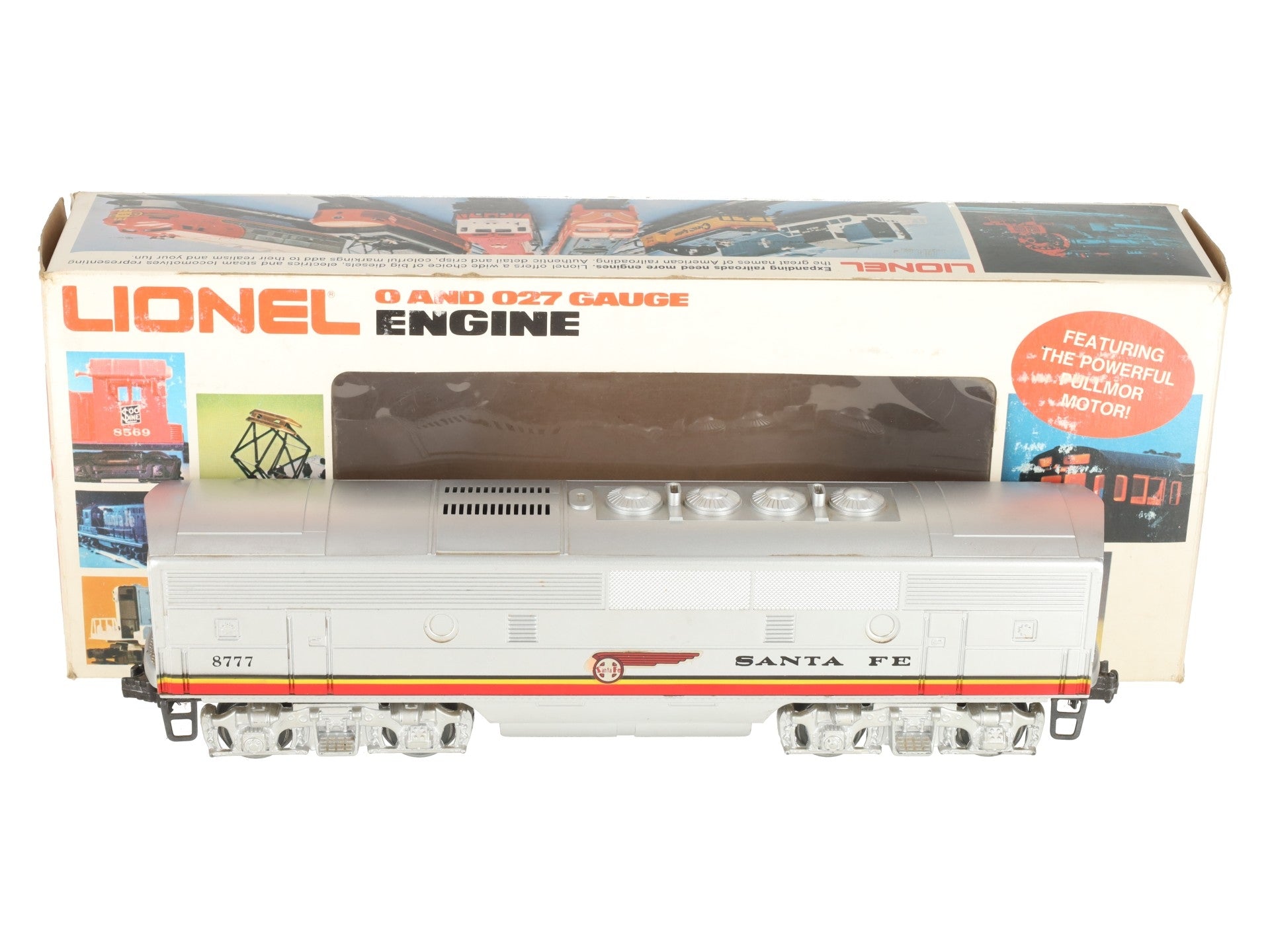 Lionel 6-8777 O Gauge Santa Fe F3 B Unit Non-Powered Diesel Locomotive VG/Box
