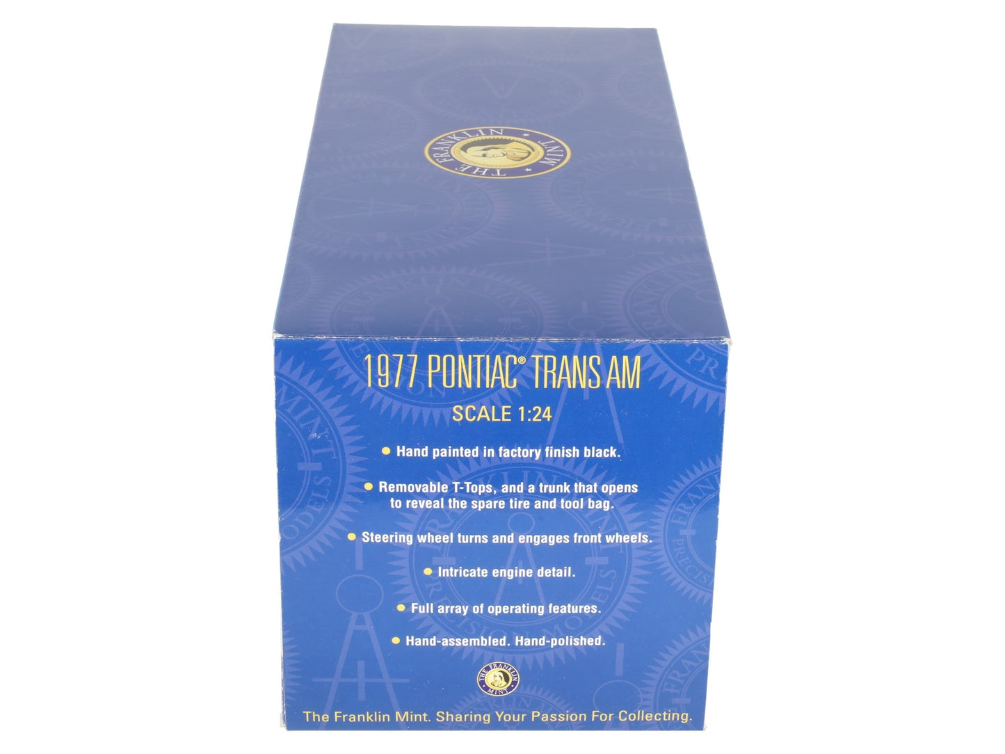 Franklin Mint 1977 1:24 Scale Diecast Pontiac Trans-AM Model EX/Box