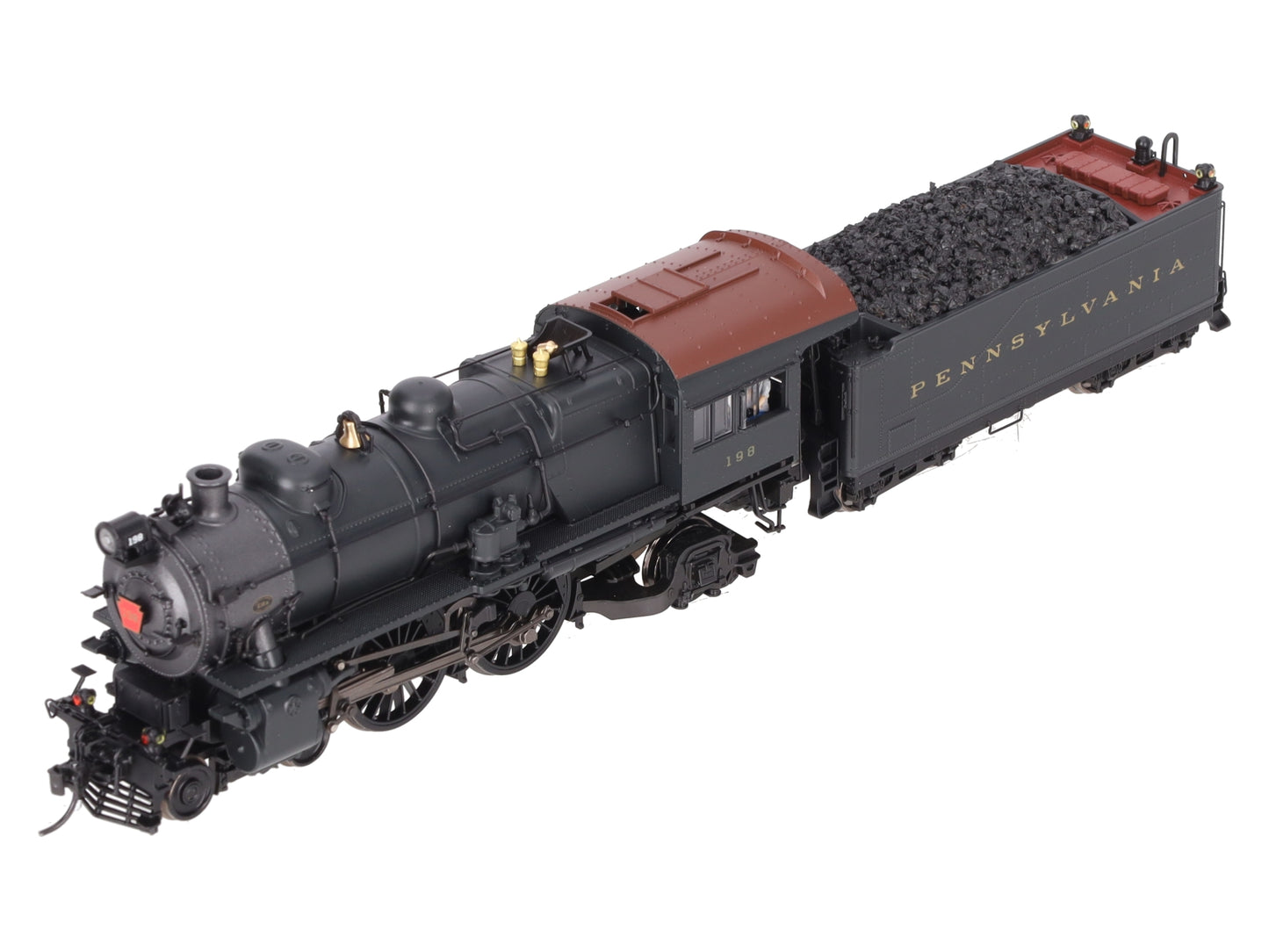 Broadway Limited 6705 HO PRR Post-war E6 4-4-2 Steam Locomotive #198 w/Sound EX/Box