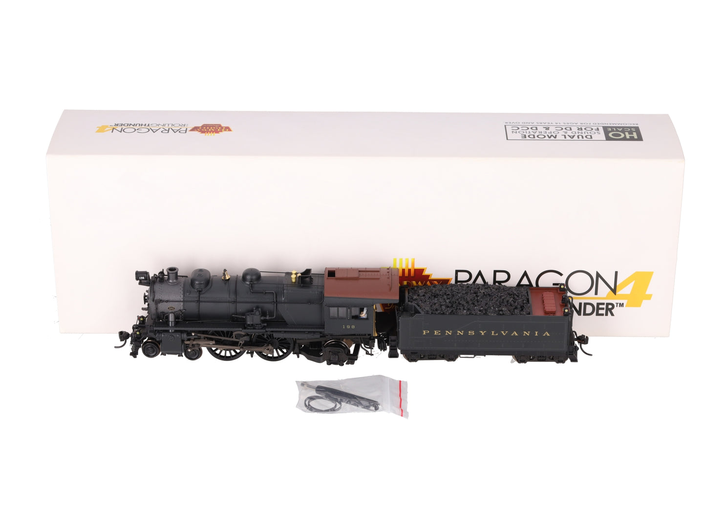 Broadway Limited 6705 HO PRR Post-war E6 4-4-2 Steam Locomotive #198 w/Sound EX/Box