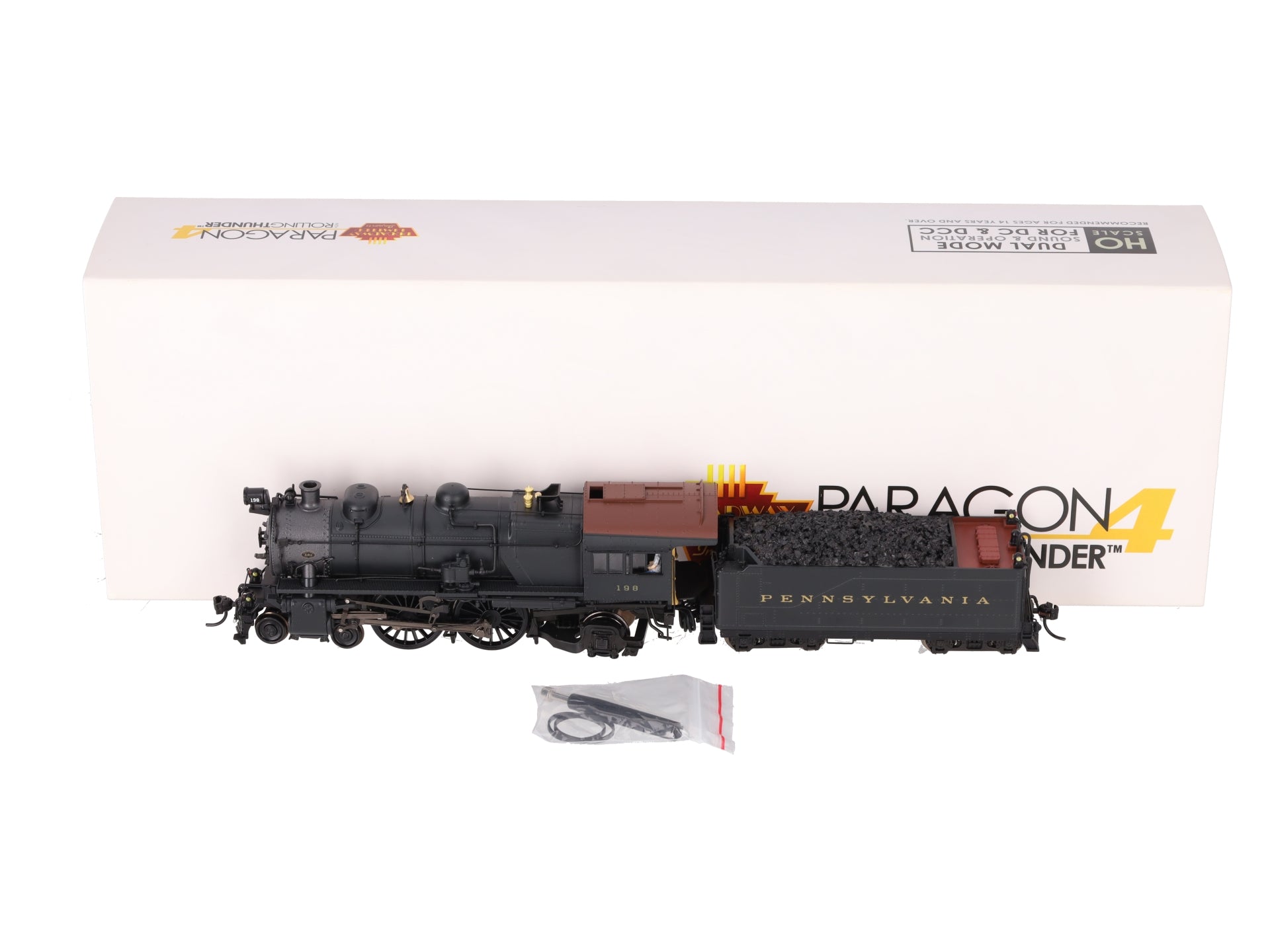 Broadway Limited 6705 HO PRR Post-war E6 4-4-2 Steam Locomotive #198 w/Sound EX/Box