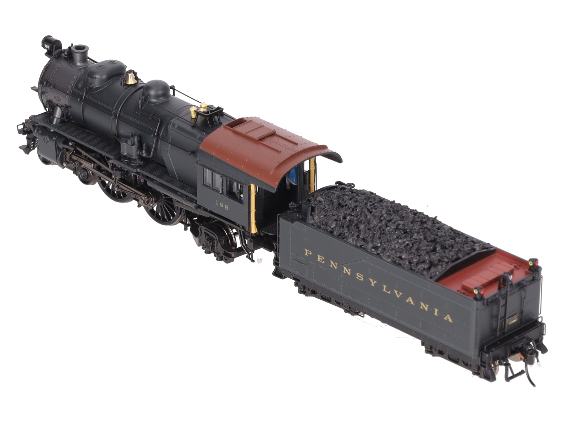 Broadway Limited 6705 HO PRR Post-war E6 4-4-2 Steam Locomotive #198 w/Sound EX/Box