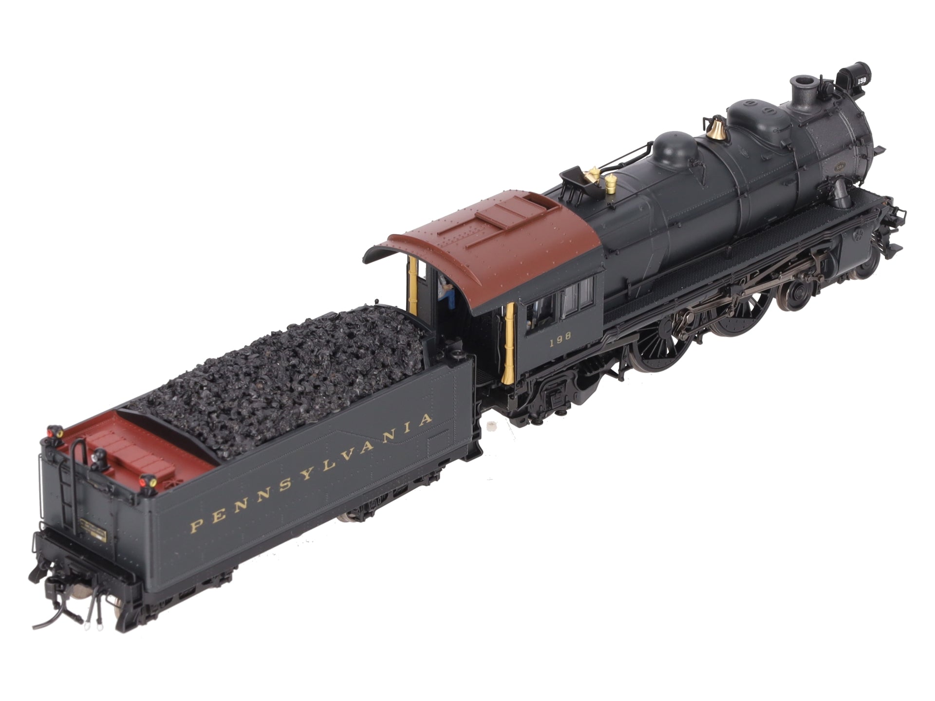 Broadway Limited 6705 HO PRR Post-war E6 4-4-2 Steam Locomotive #198 w/Sound EX/Box