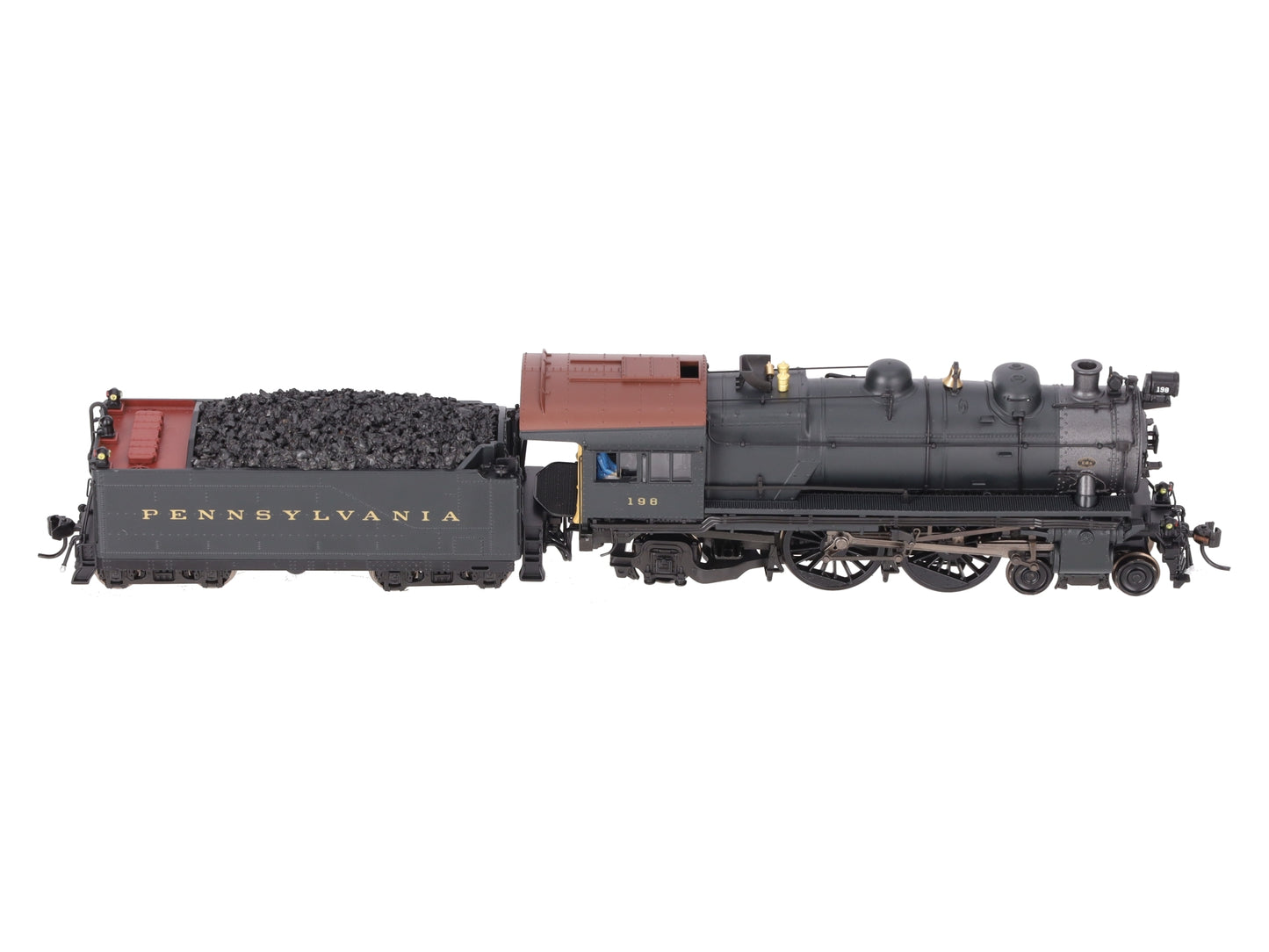 Broadway Limited 6705 HO PRR Post-war E6 4-4-2 Steam Locomotive #198 w/Sound EX/Box