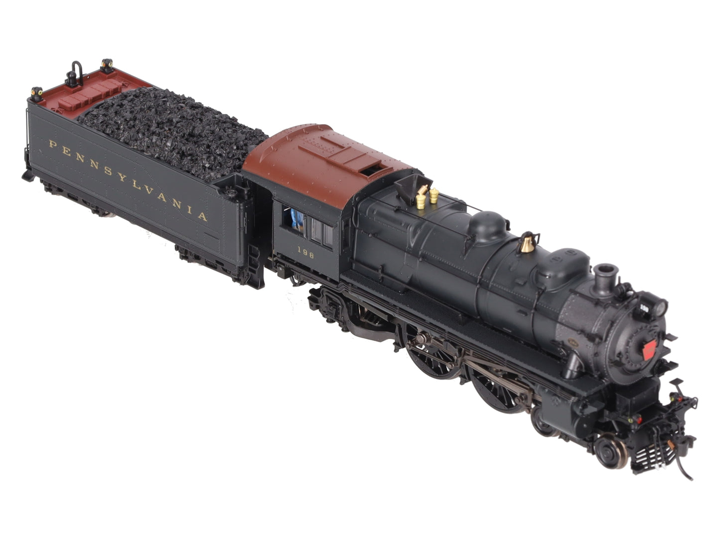 Broadway Limited 6705 HO PRR Post-war E6 4-4-2 Steam Locomotive #198 w/Sound EX/Box