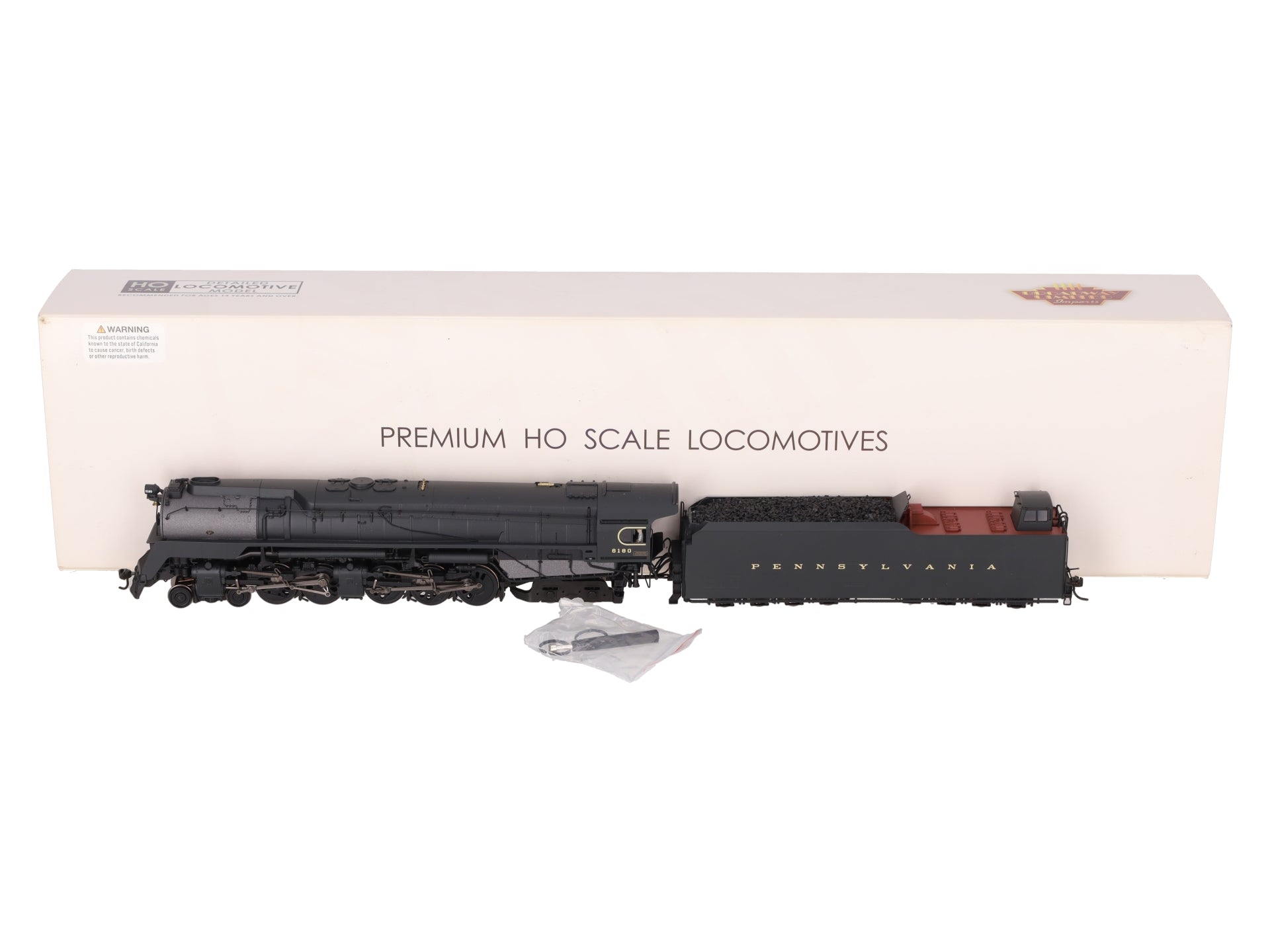 Broadway Limited 7802 HO PRR Q2 Duplex 4-4-6-4 Steam Locomotive w/ Tender #6180 EX/Box