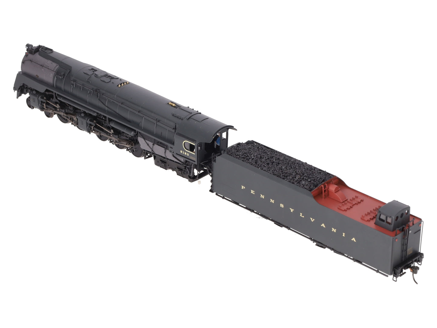 Broadway Limited 7802 HO PRR Q2 Duplex 4-4-6-4 Steam Locomotive w/ Tender #6180 EX/Box