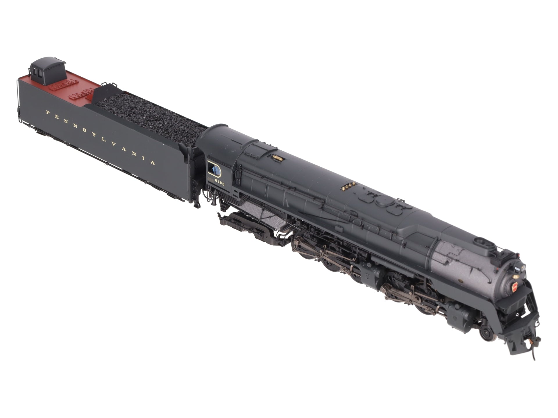 Broadway Limited 7802 HO PRR Q2 Duplex 4-4-6-4 Steam Locomotive w/ Tender #6180 EX/Box