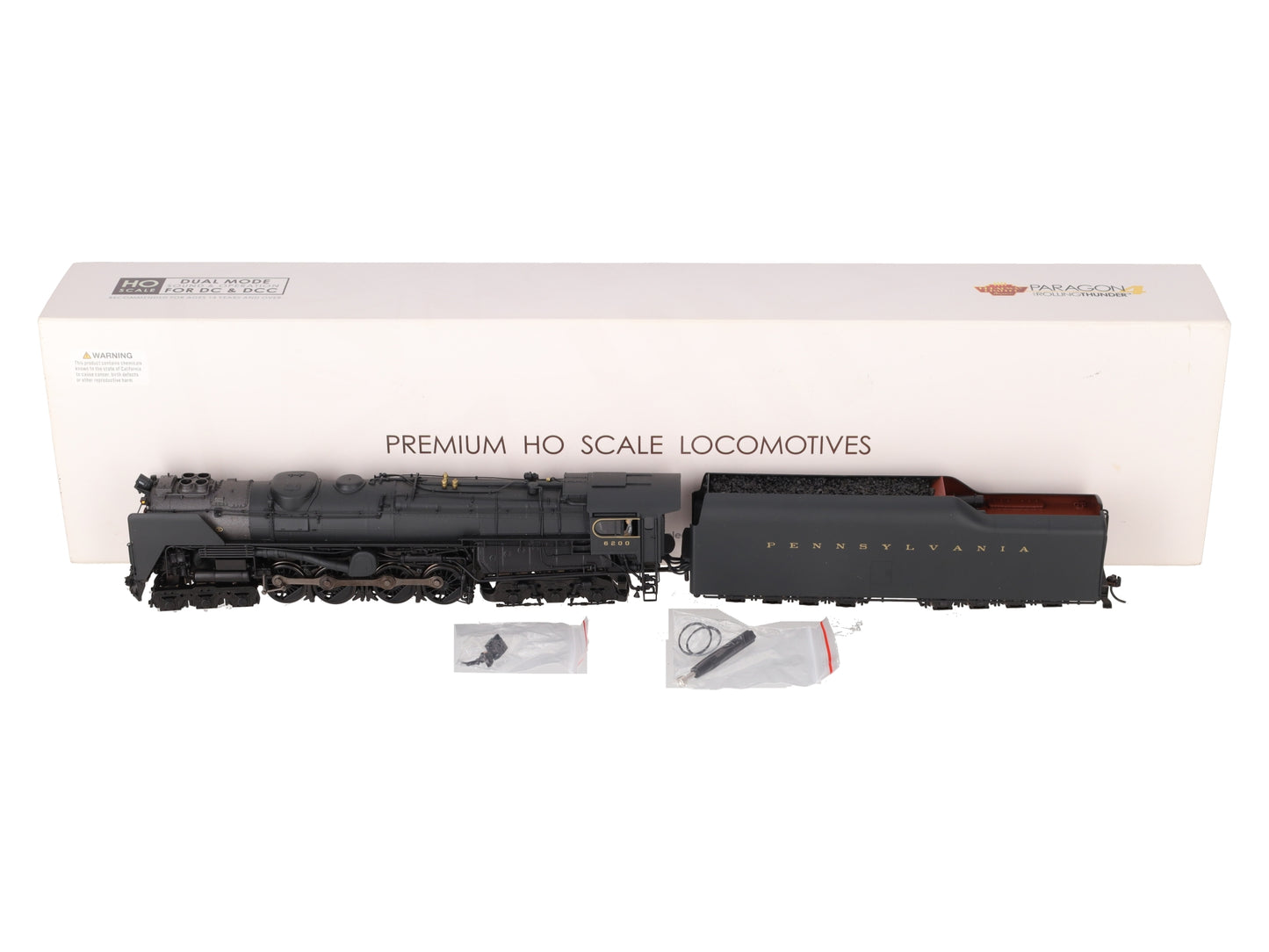 Broadway Limited 6186 HO PRR S2 6-8-6 Turbine Steam Locomotive w/Sound/DCC #6200 EX/Box
