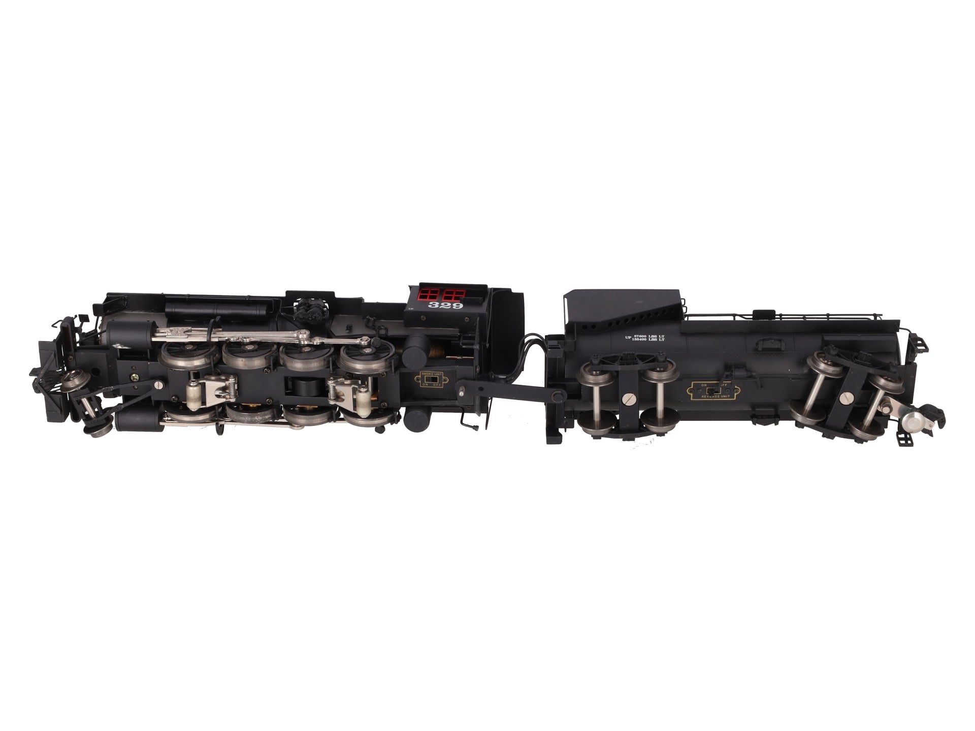 3rd Rail 329 Brass Union Pacific 2-8-0 Steam Locomotive #329 VG/Box