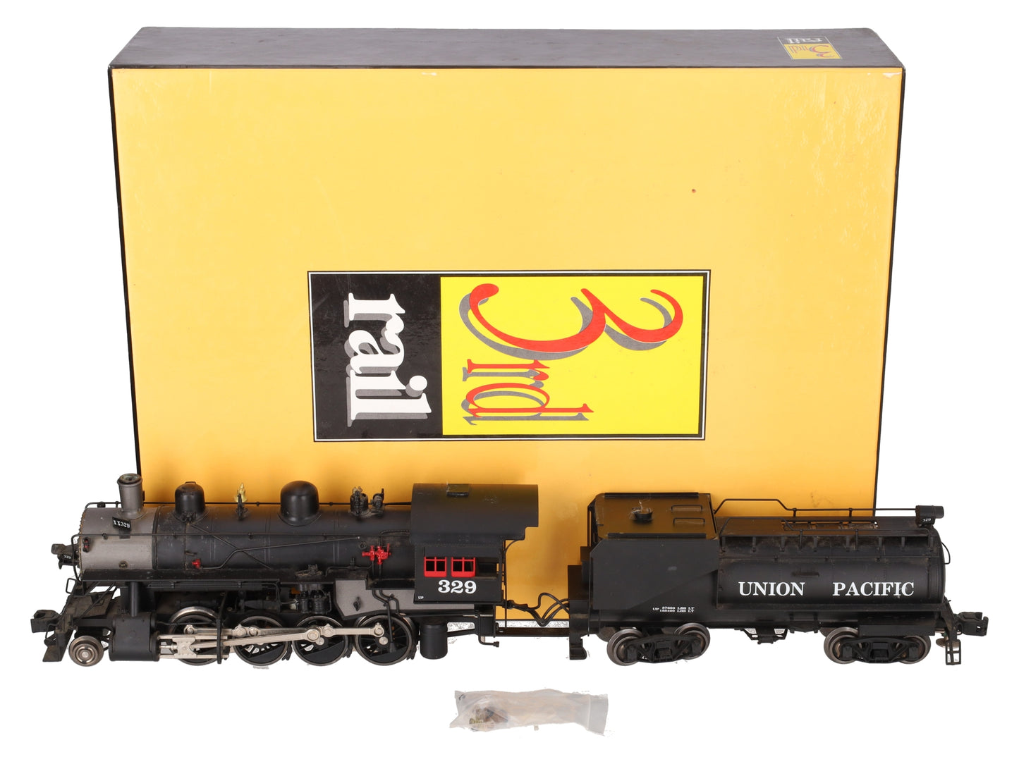 3rd Rail 329 Brass Union Pacific 2-8-0 Steam Locomotive #329 VG/Box