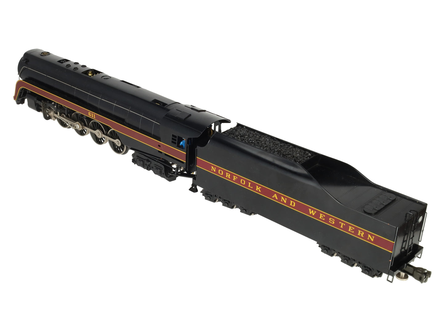Williams 5601 O Gauge N&W BRASS 4-8-4 J Class Steam Engine and Tender #611 EX/Box
