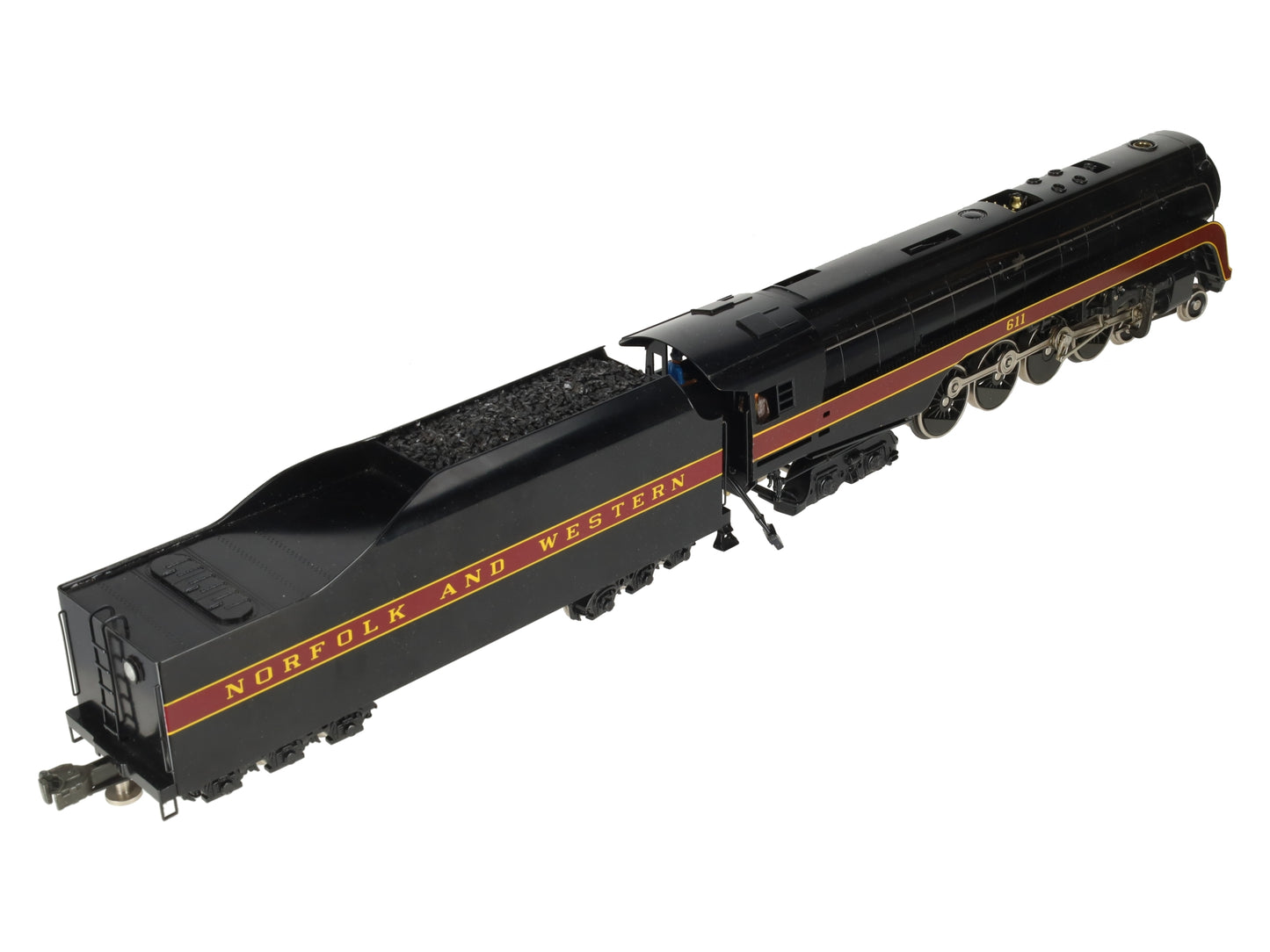 Williams 5601 O Gauge N&W BRASS 4-8-4 J Class Steam Engine and Tender #611 EX/Box