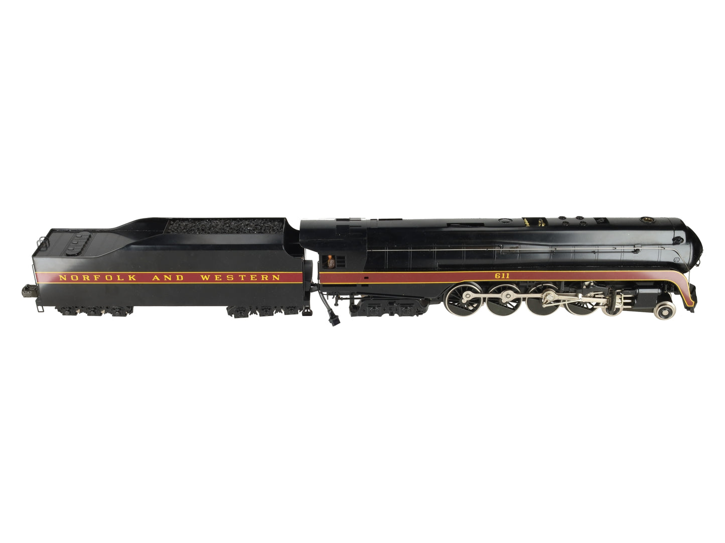 Williams 5601 O Gauge N&W BRASS 4-8-4 J Class Steam Engine and Tender #611 EX/Box