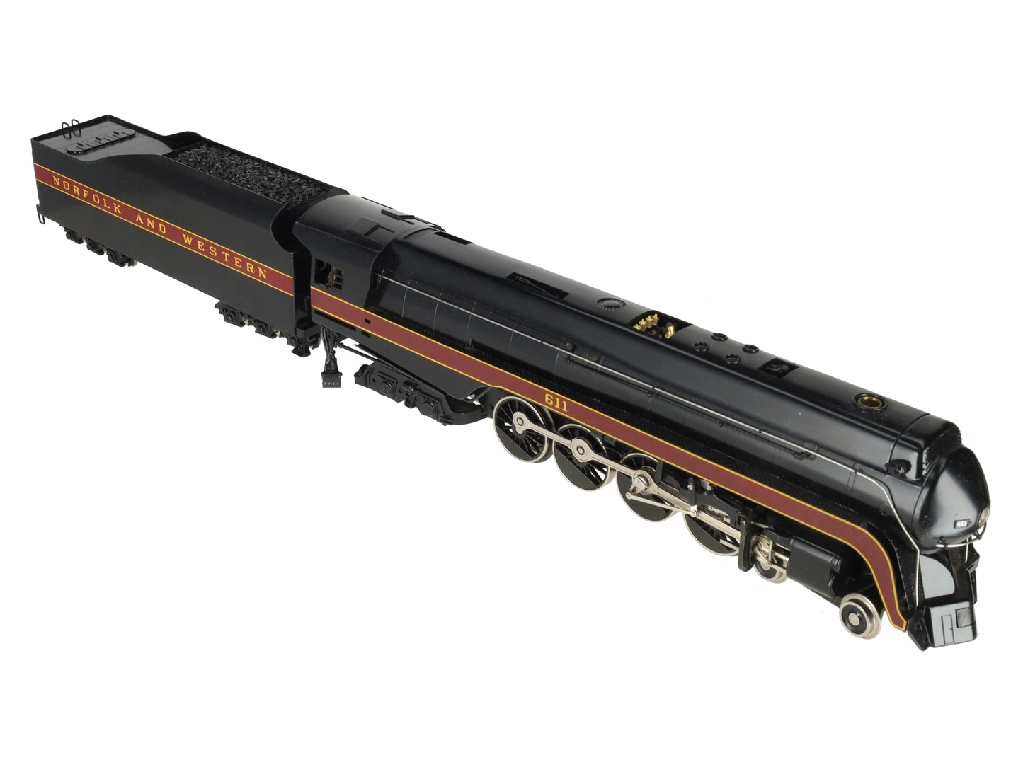 Williams 5601 O Gauge N&W BRASS 4-8-4 J Class Steam Engine and Tender #611 EX/Box