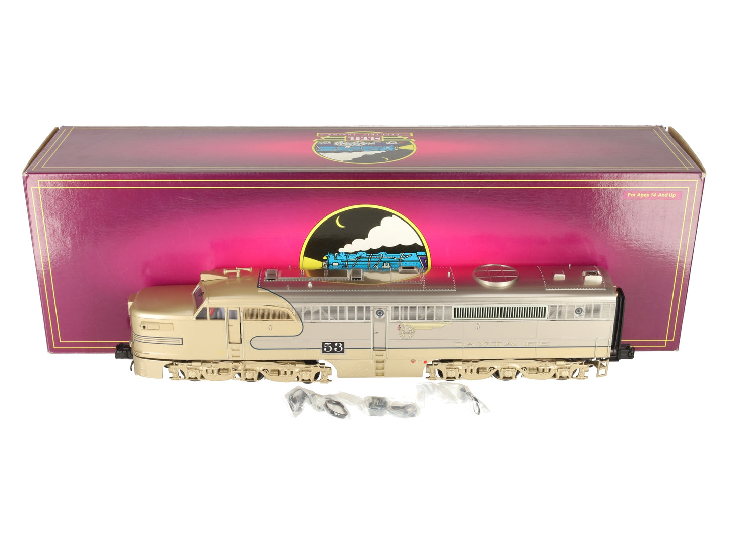 MTH 20-21154-1 O Gauge Santa Fe Alco PA A-Unit Diesel Engine #53 w/PS3 EX/Box