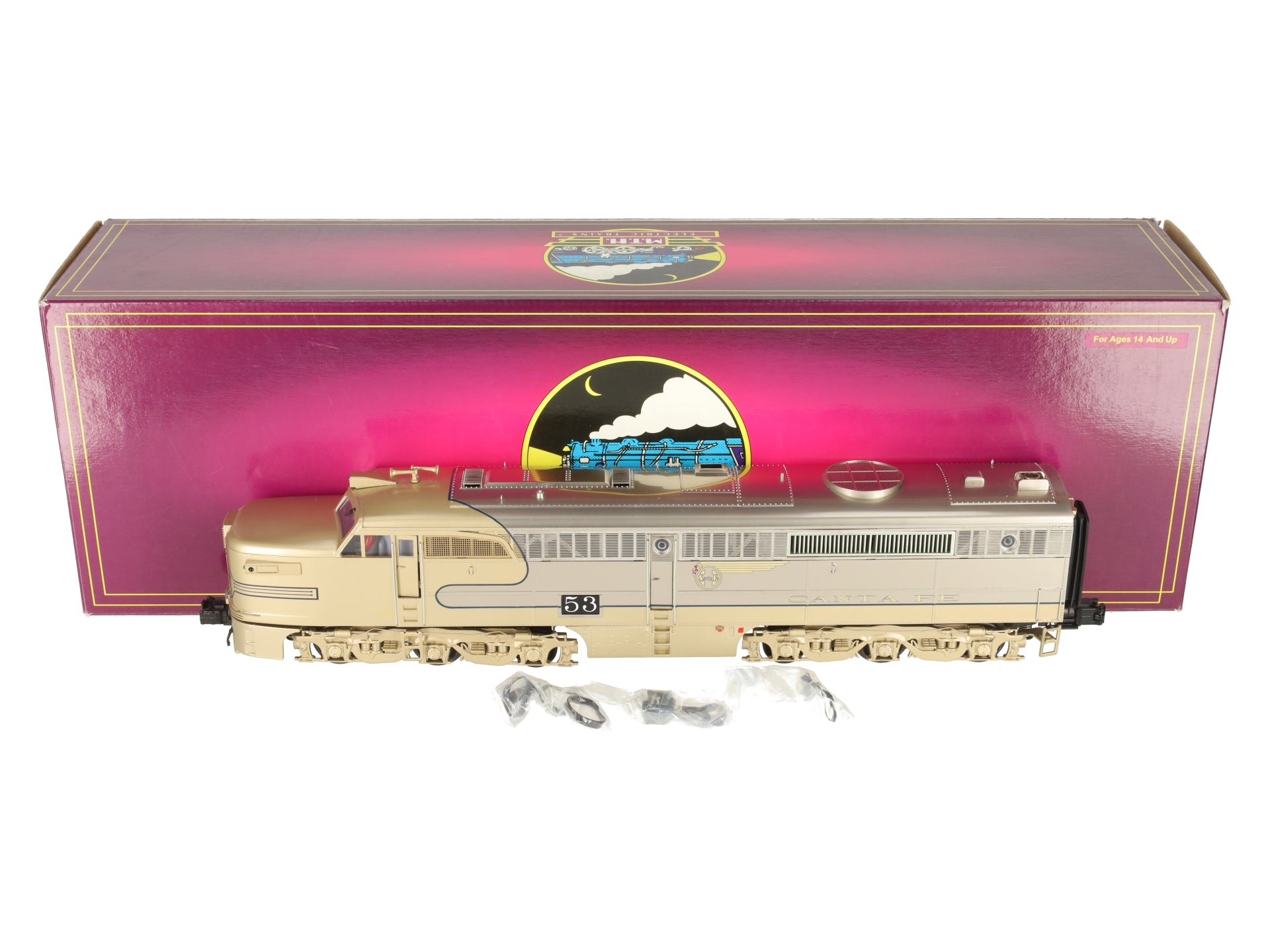 MTH 20-21154-1 O Gauge Santa Fe Alco PA A-Unit Diesel Engine #53 w/PS3 EX/Box