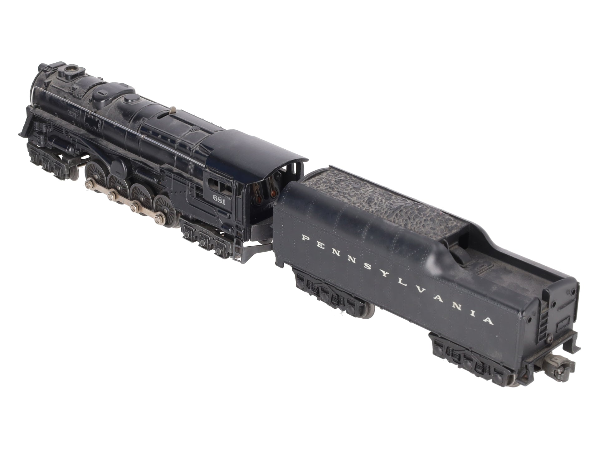 Lionel 681 Vintage O 6-8-6 Diecast S2 Steam Locomotive & 2671W Tender VG