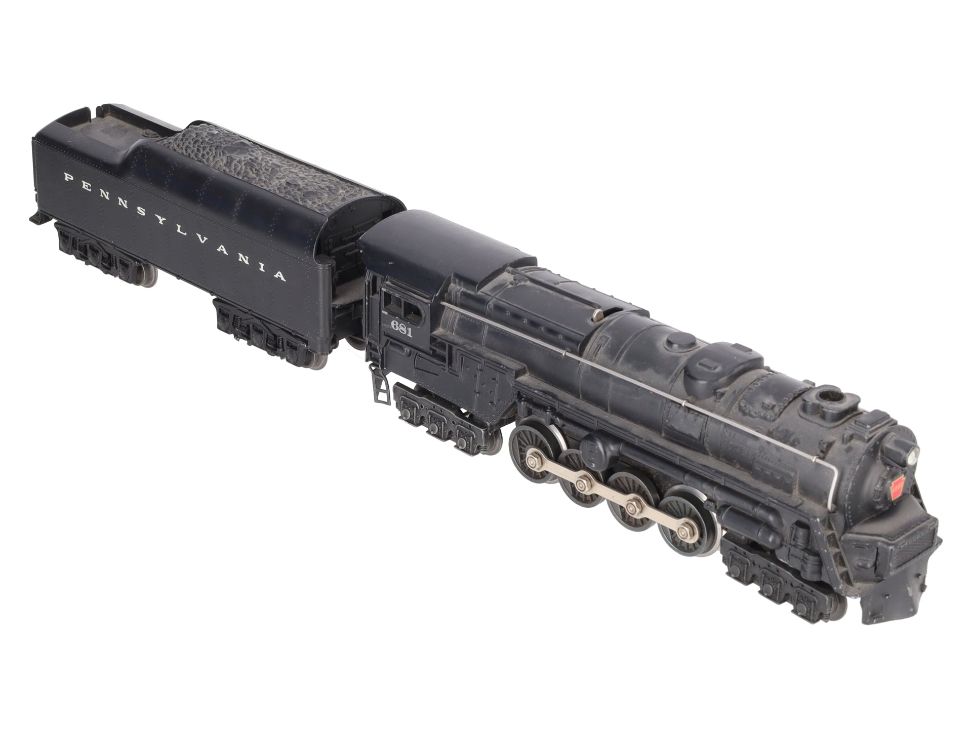 Lionel 681 Vintage O 6-8-6 Diecast S2 Steam Locomotive & 2671W Tender VG