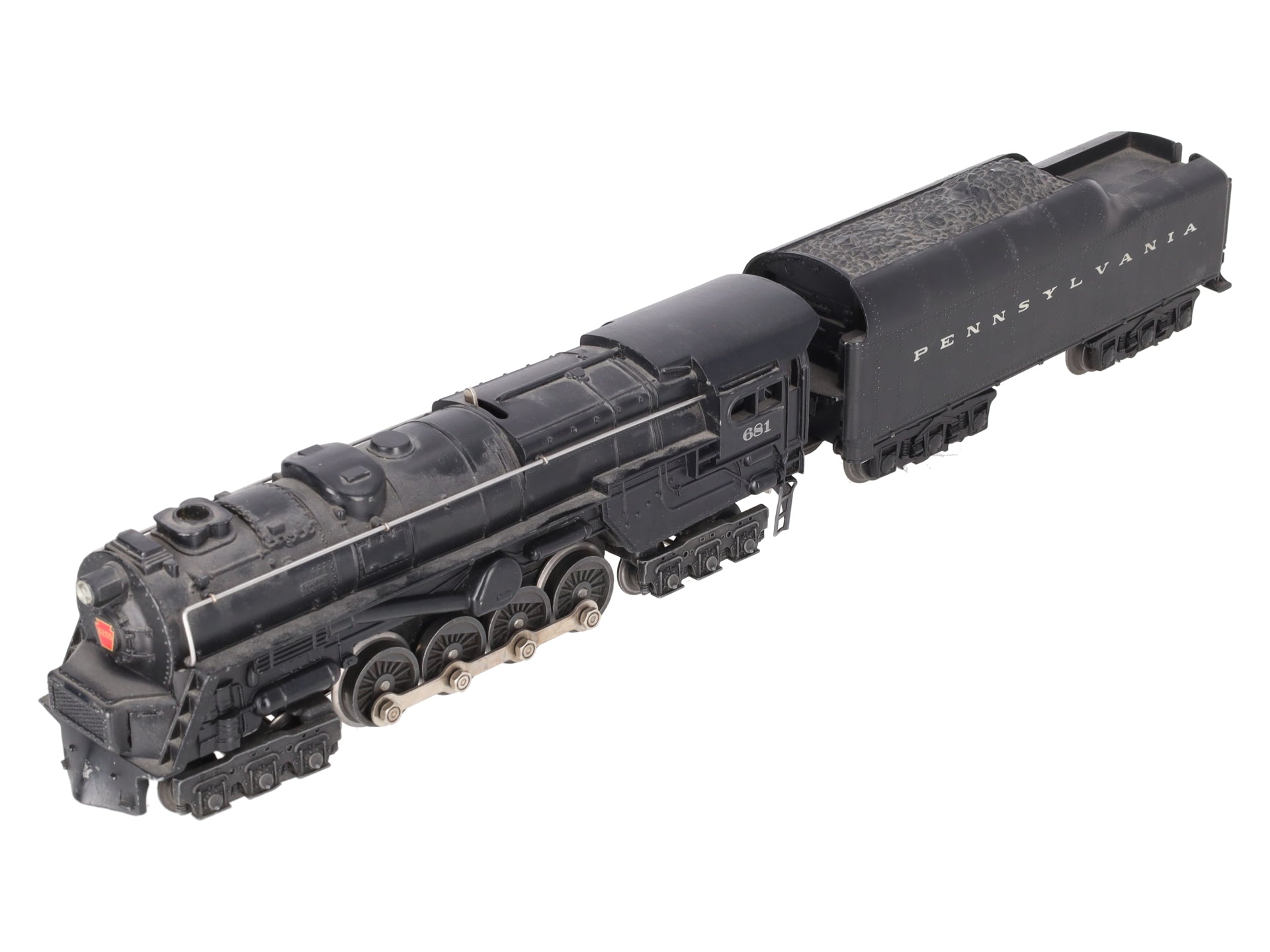 Lionel 681 Vintage O 6-8-6 Diecast S2 Steam Locomotive & 2671W Tender VG