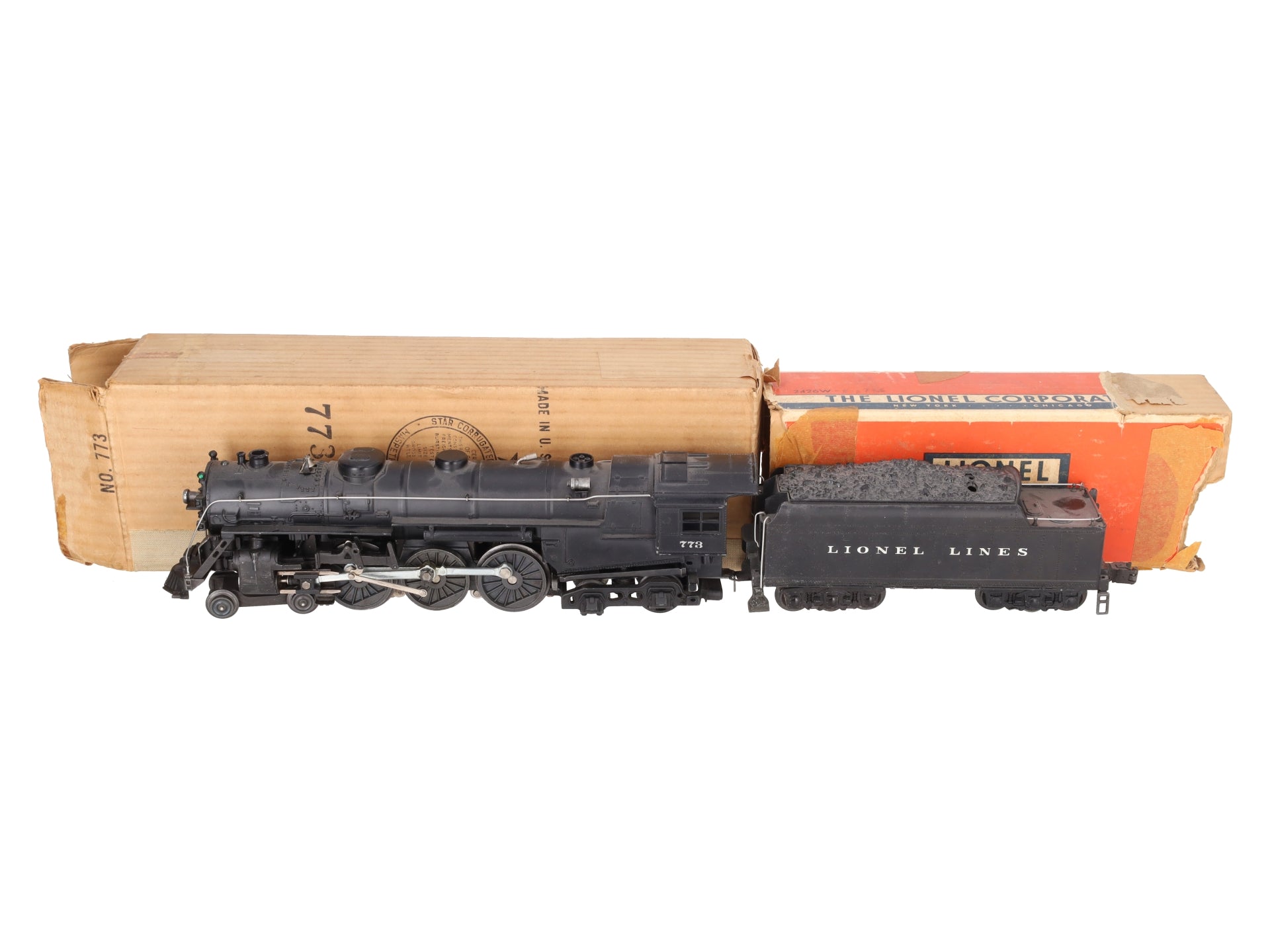 Lionel 773 Vintage O Gauge 4-6-4 Hudson w/ 2426W Tender - 1950 Version VG/Box