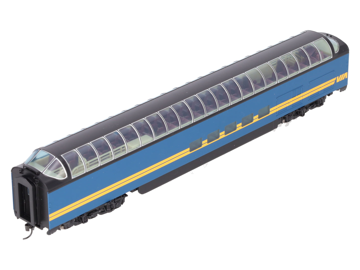 Walthers 932-6883 HO Scale VIA Pullman-Standard Super Dome Car EX/Box