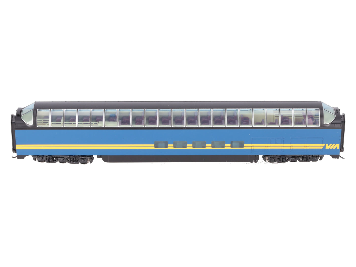 Walthers 932-6883 HO Scale VIA Pullman-Standard Super Dome Car EX/Box