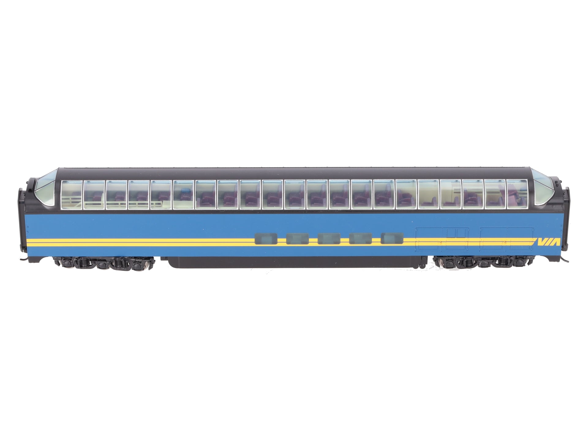 Walthers 932-6883 HO Scale VIA Pullman-Standard Super Dome Car EX/Box
