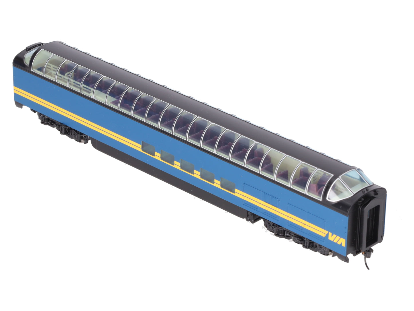 Walthers 932-6883 HO Scale VIA Pullman-Standard Super Dome Car EX/Box