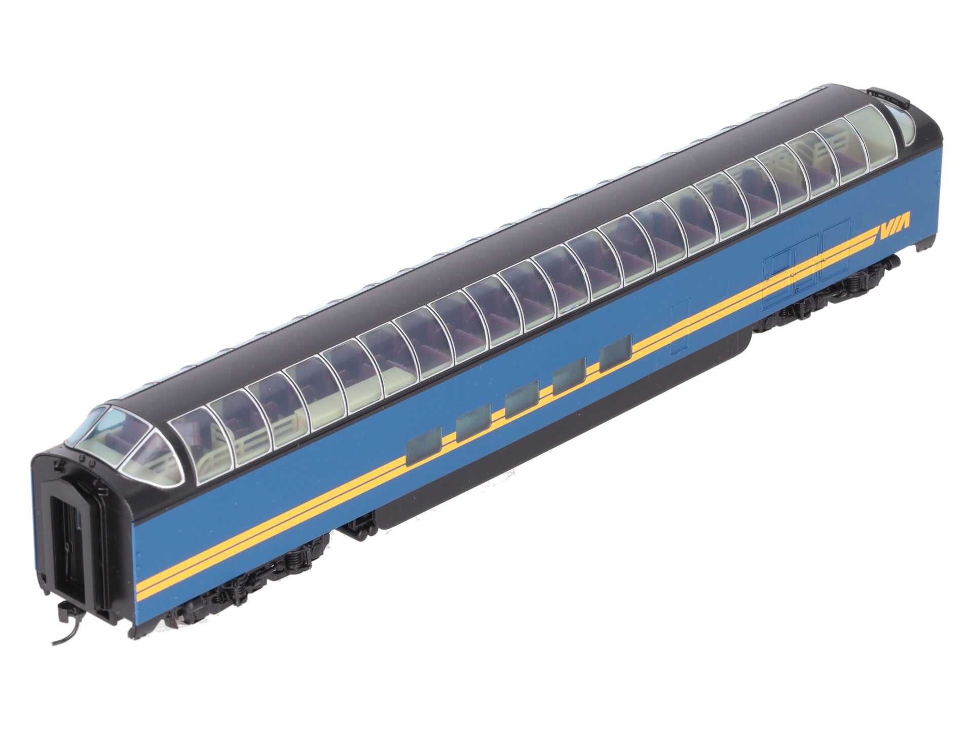Walthers 932-6883 HO Scale VIA Pullman-Standard Super Dome Car EX/Box