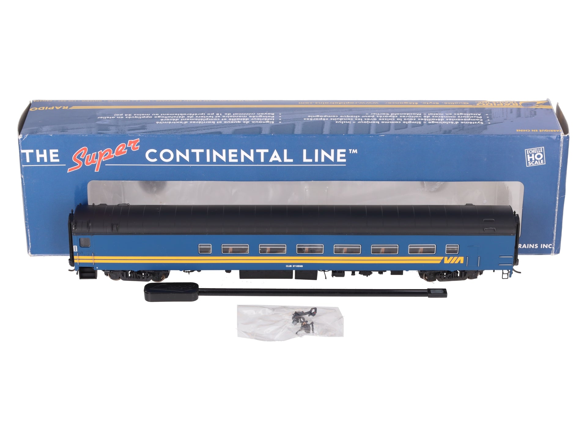 Rapido Trains 112001 HO VIA Rail Canada Club Galley, Lighted, Assembled #650 LN/Box